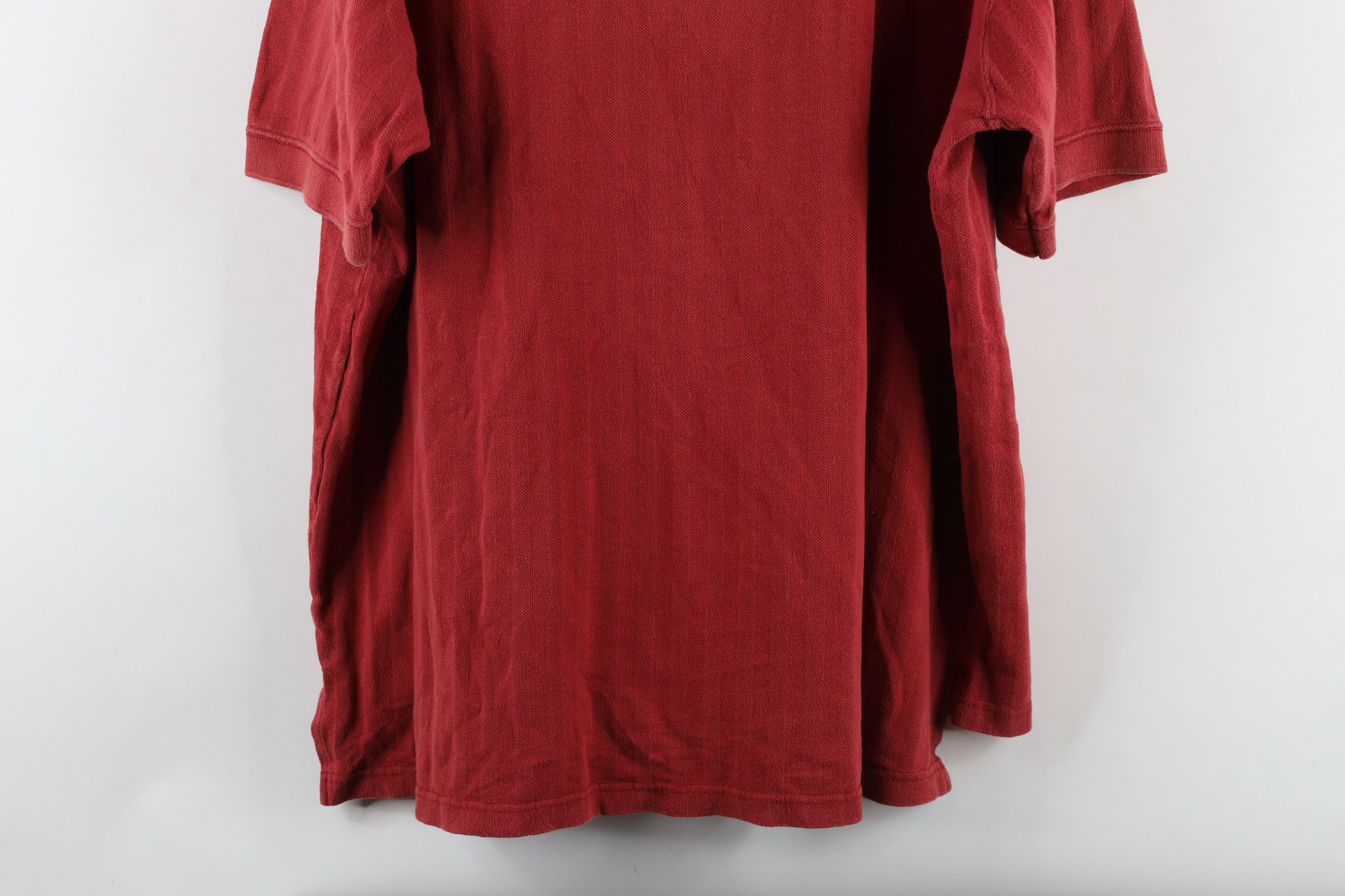 Vintage Vintage 90s Streetwear Knit Collared Pocket Polo Shirt Red Size US XL / EU 56 / 4 - 11 Thumbnail