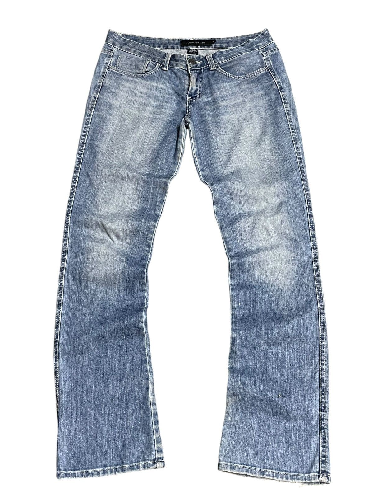 Calvin Klein Vintage Y2K Calvin Klein Jeans Blue Wash Wide Leg Size 32" / US 10 / IT 46 - 3 Thumbnail