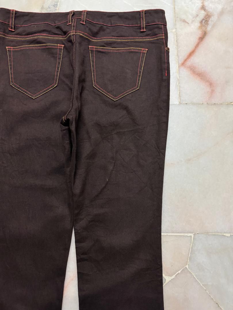 Japanese Brand 💥Flare💥90s Style Japanese Darkbrown Bootcut Basic Jean Size US 32 / EU 48 - 15 Thumbnail