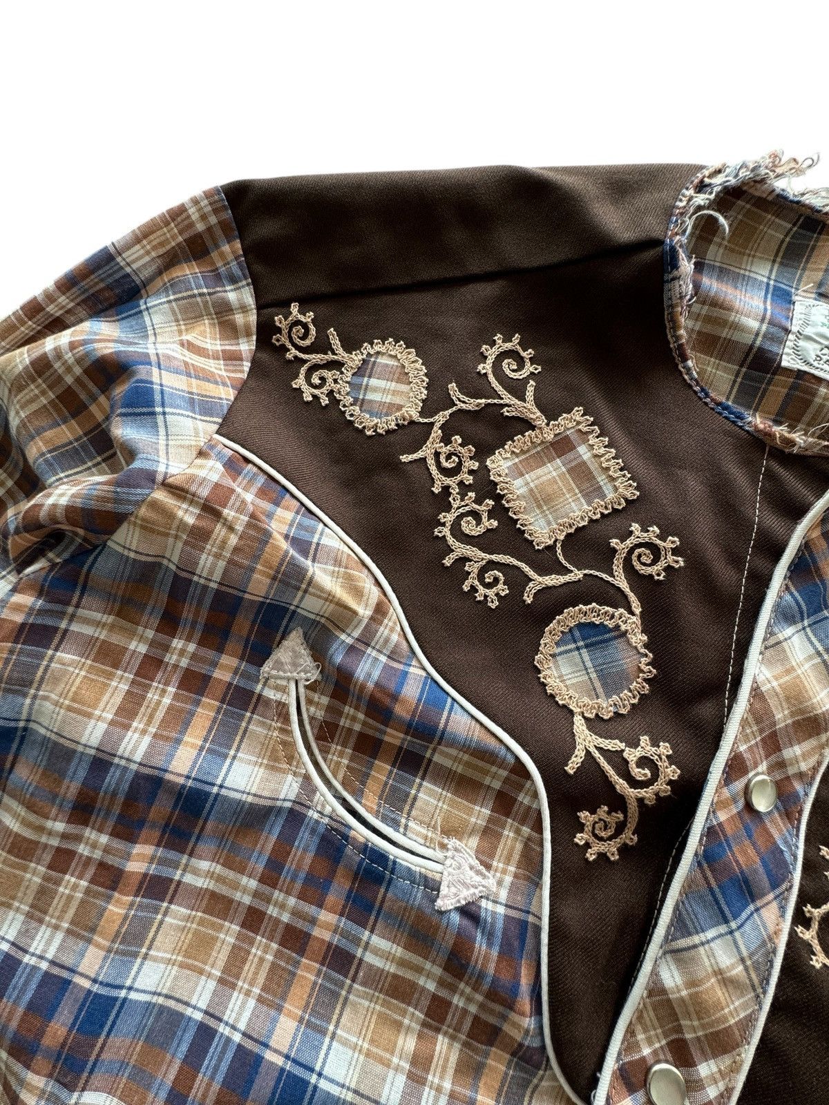 Other × Vintage Vintage H Bar C Permanent Press Ranch Wear Button Up (FLAWS) Size US XL / EU 56 / 4 - 2 Thumbnail