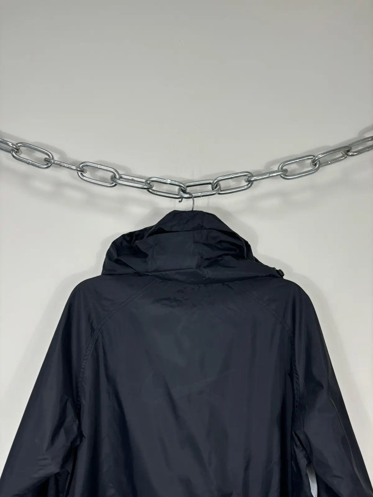 Nike × Vintage Vintage Nike Y2K Swoosh Drill Hype Retro Hooded Nylon Jacket Size US M / EU 48-50 / 2 - 17 Thumbnail