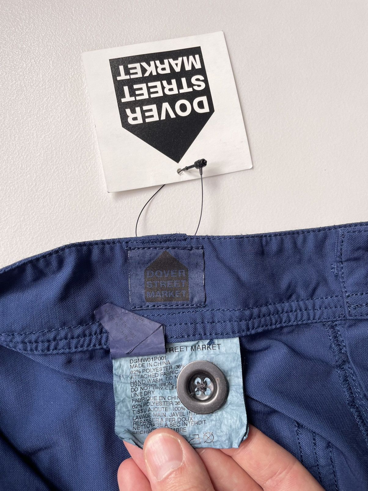 Comme des Garcons × Dover Street Market Blue Nylon Utility Trousers Size US 36 / EU 52 - 3 Thumbnail