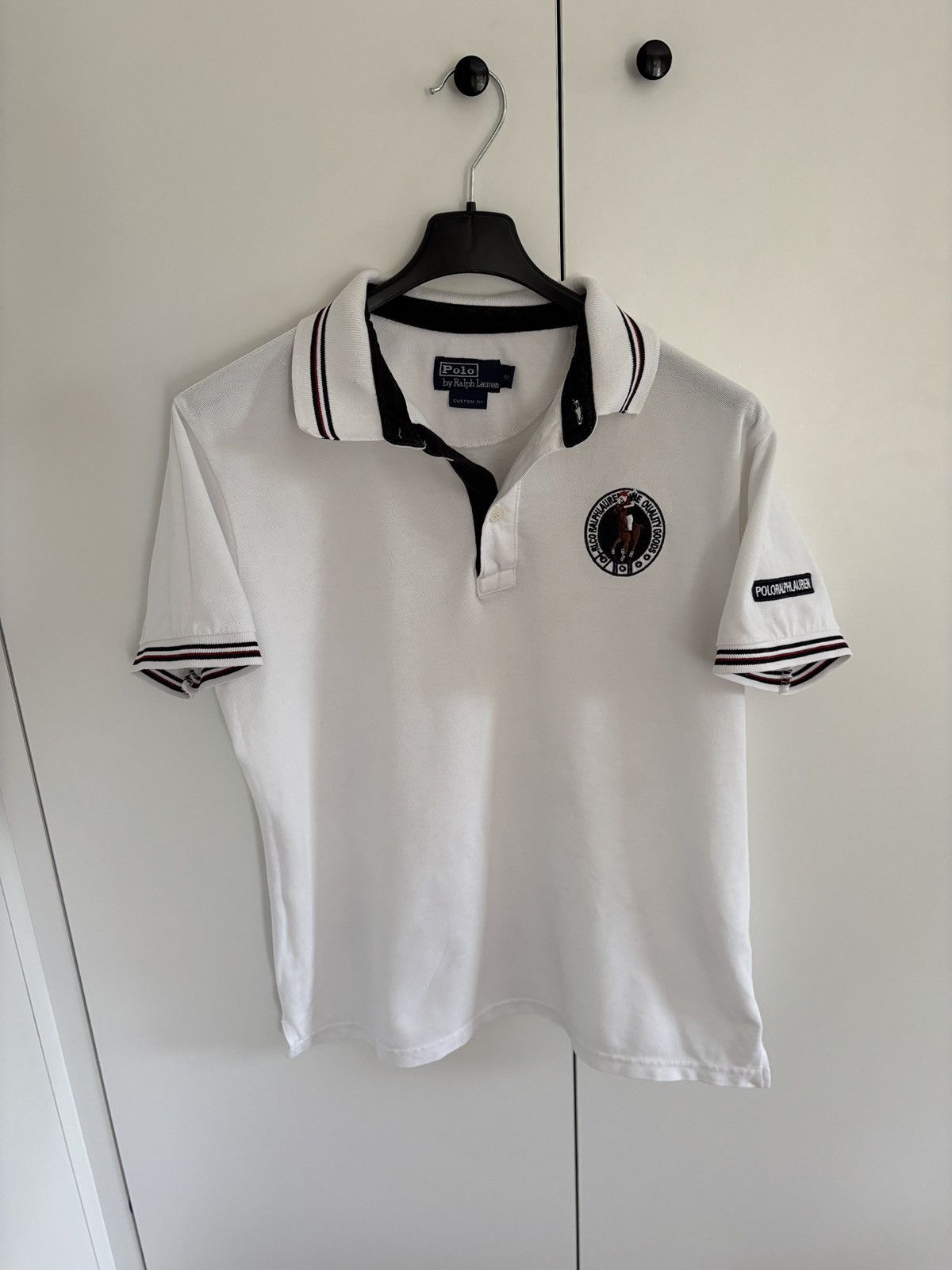 Polo Ralph Lauren Polo Ralph Lauren – White with Crest Patch Size US S / EU 44-46 / 1 - 1 Thumbnail