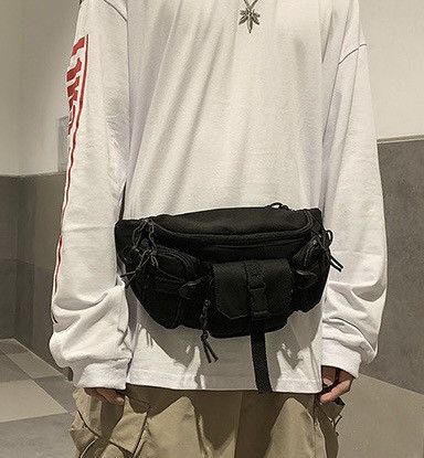 Japanese Brand Retro y2k multi pocket grunge sling bag bum bag Size ONE SIZE - 2 Thumbnail