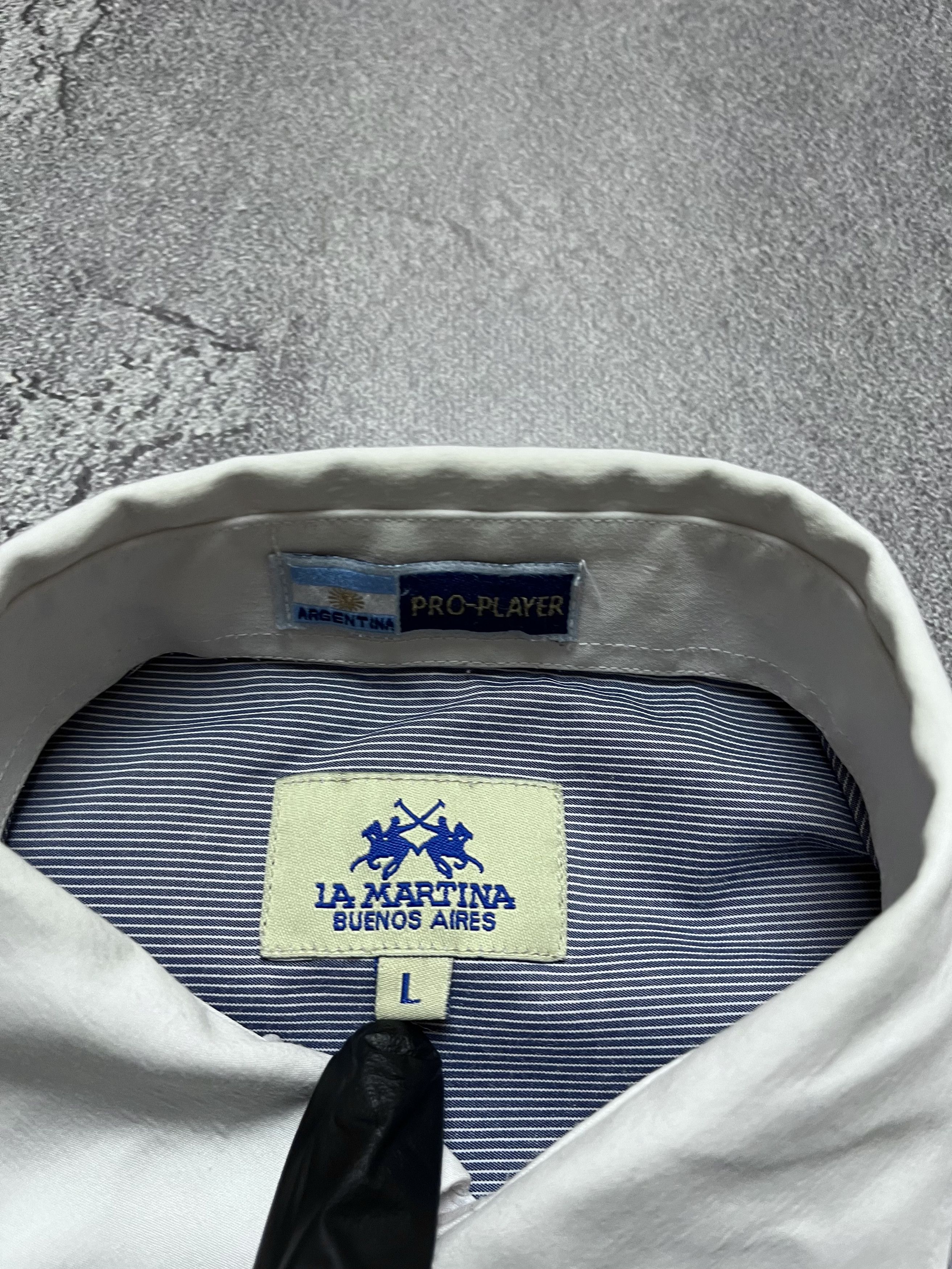 La Martina Vintage Button Up La Martina Big Logo Striped Mens L Size US L / EU 52-54 / 3 - 8 Thumbnail