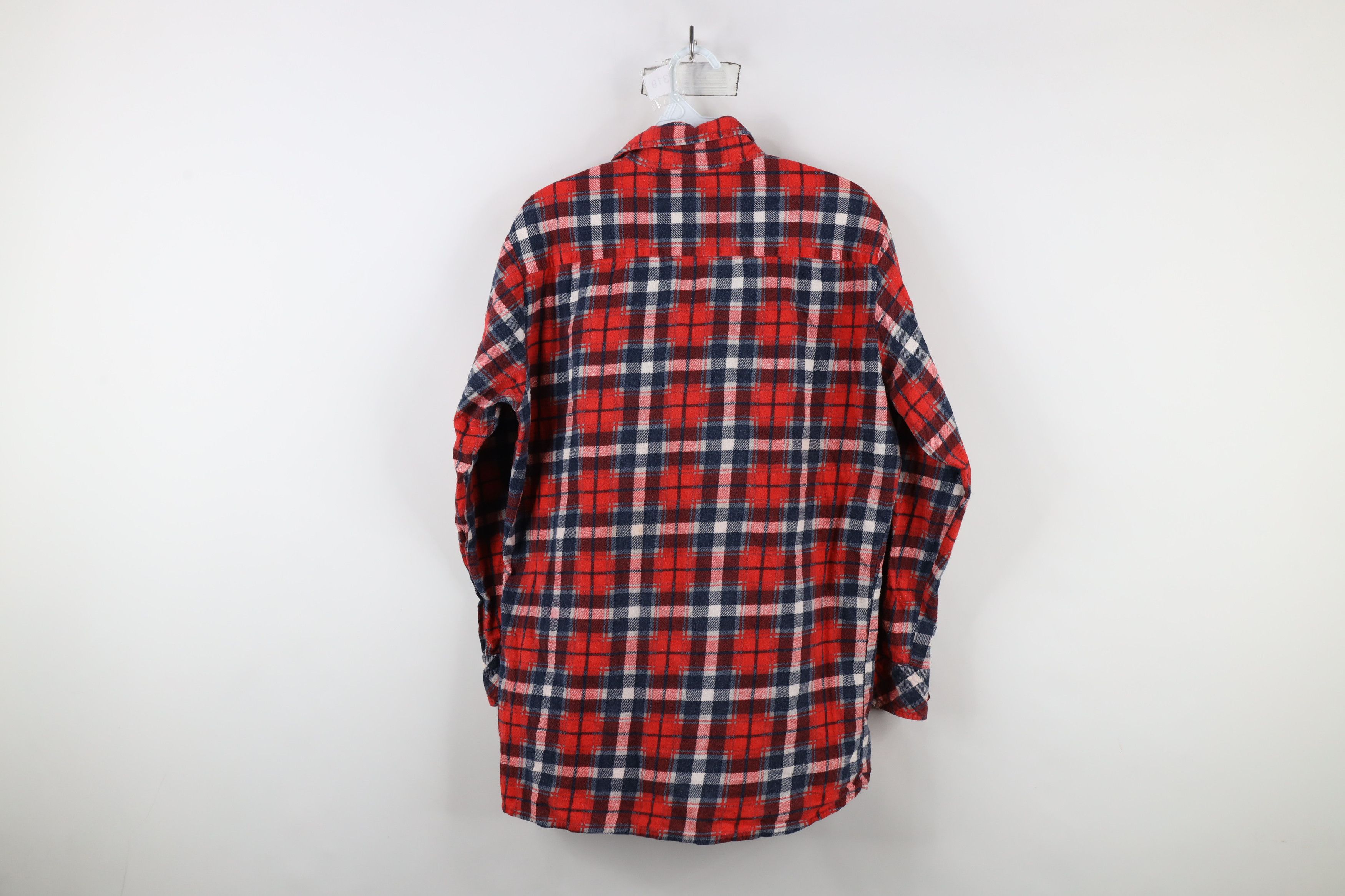 Vintage Vintage 70s Streetwear Flannel Collared Button Shirt Plaid Size US M / EU 48-50 / 2 - 9 Thumbnail