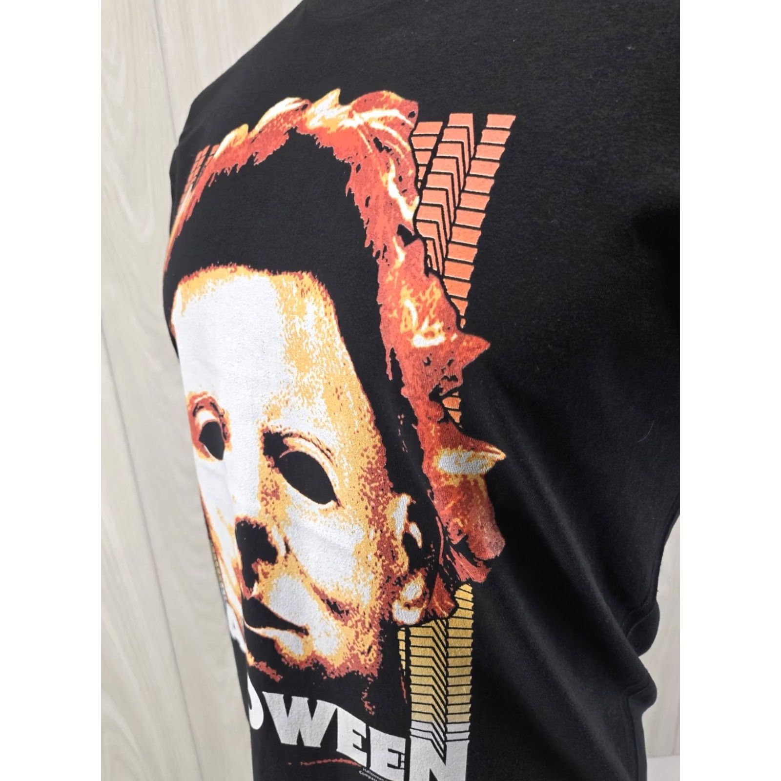 Vintage Halloween Michael Myers Black Mens Shirt Cotton Mens Small Size US S / EU 44-46 / 1 - 6 Thumbnail