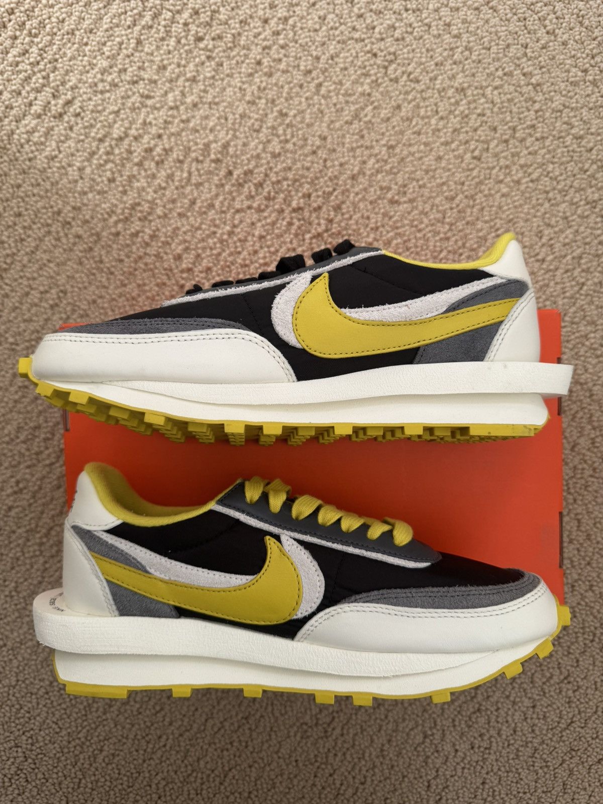 Nike × Sacai × Undercover Nike Sacai LDWaffle Undercover ‘Bright Citron” size 8.5 Size US 8.5 / EU 41-42 - 3 Thumbnail