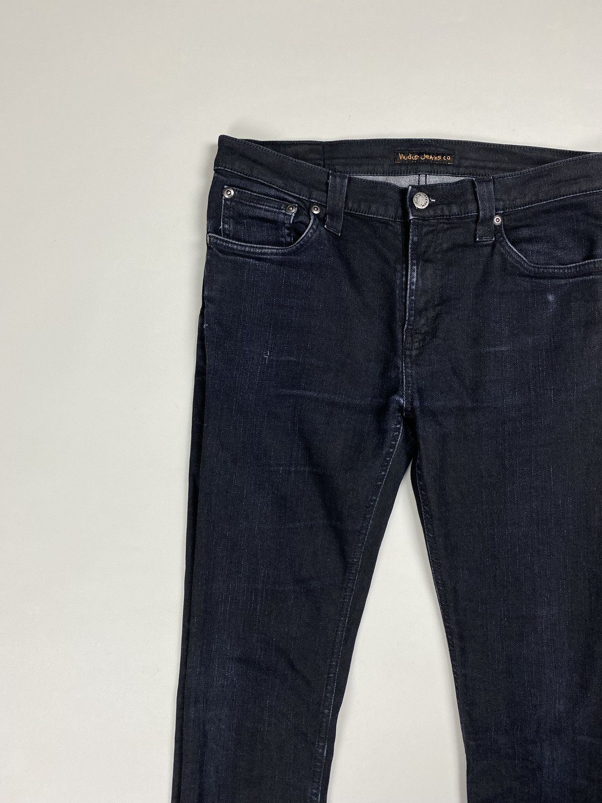 Nudie Jeans Nudie Jeans Co Tube Tom Org. Back In Black men’s jeans Size US 31 - 8 Thumbnail