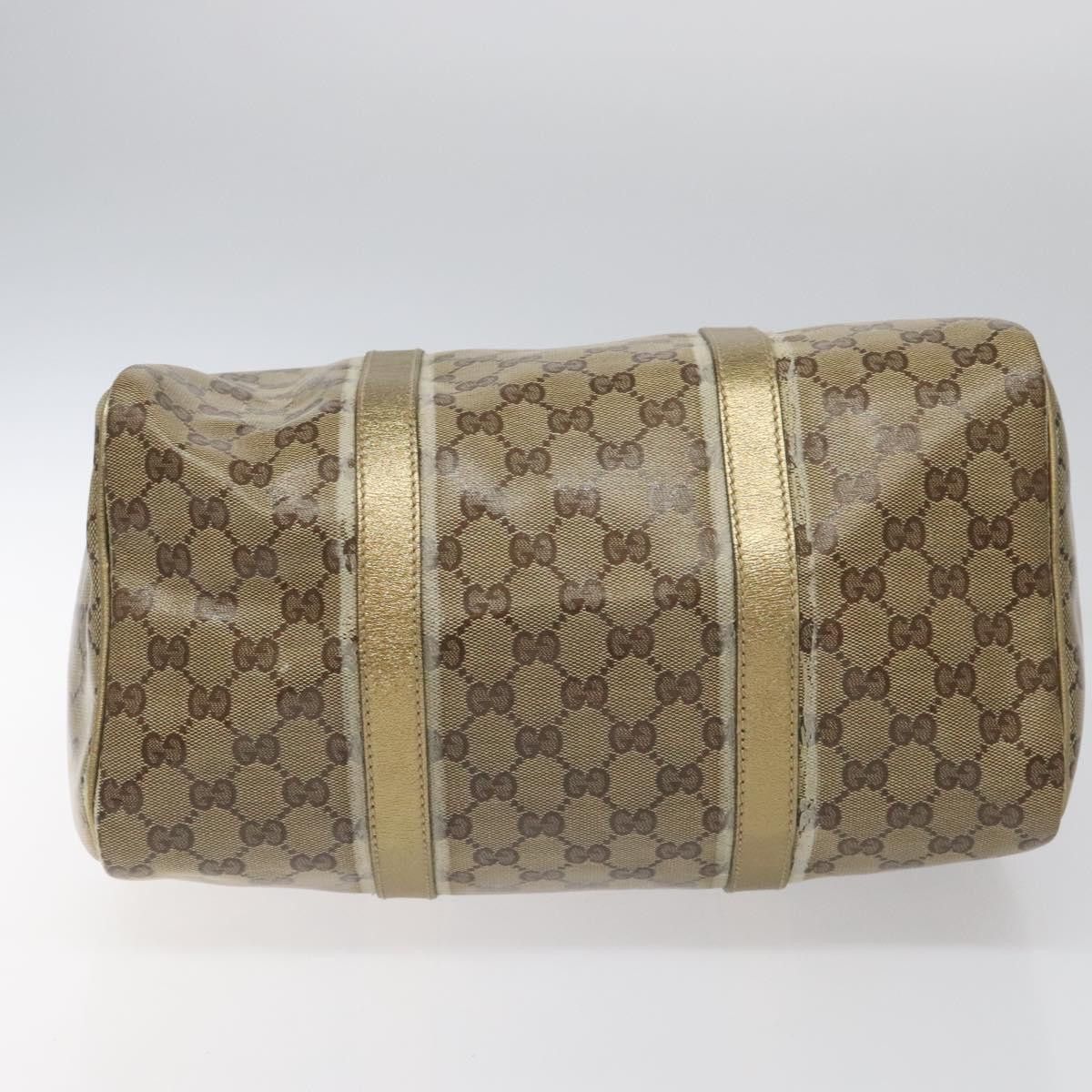 Gucci GUCCI GG Crystal Boston Bag Beige Size ONE SIZE - 9 Thumbnail