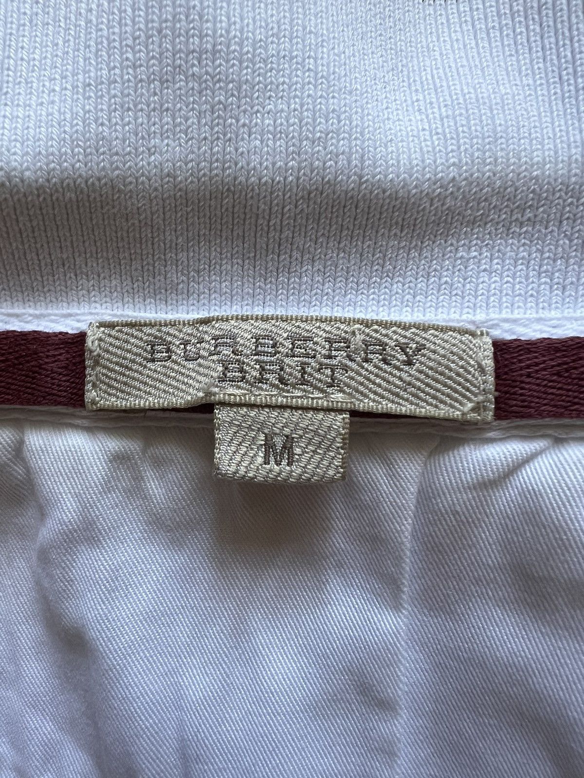 Burberry Burberry Brit polo t-shirt white mens logo Size US M / EU 48-50 / 2 - 10 Thumbnail