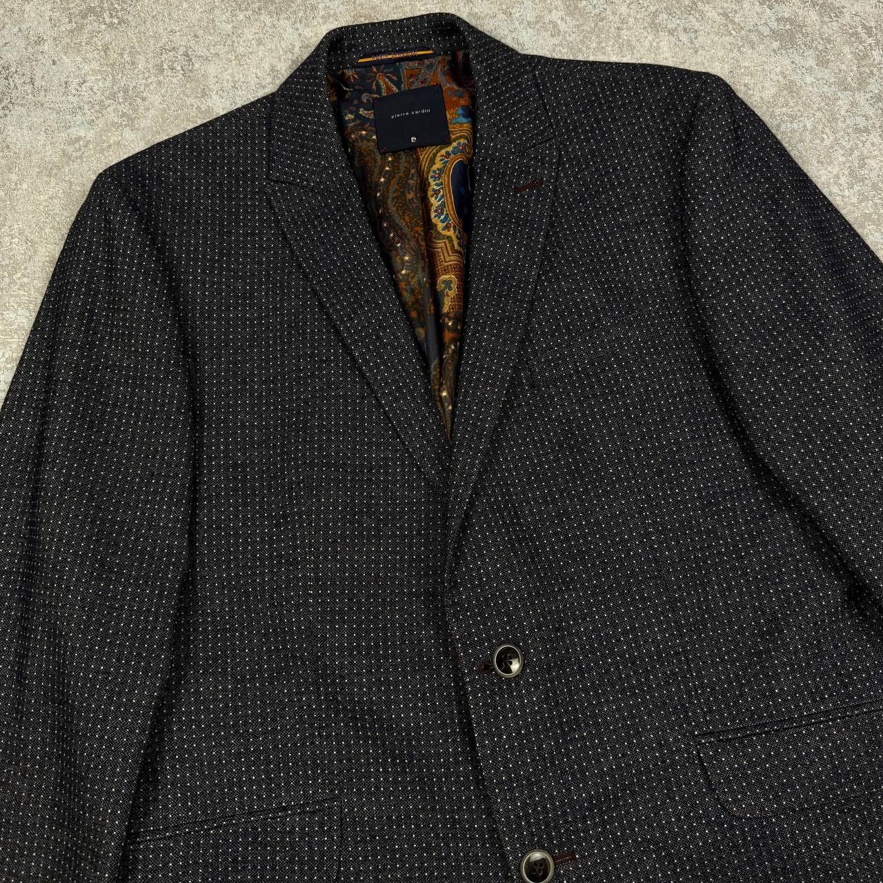 Pierre Cardin Pierre Cardin Blue Blazer Dot Pattern Size 25 Size 40S - 4 Thumbnail