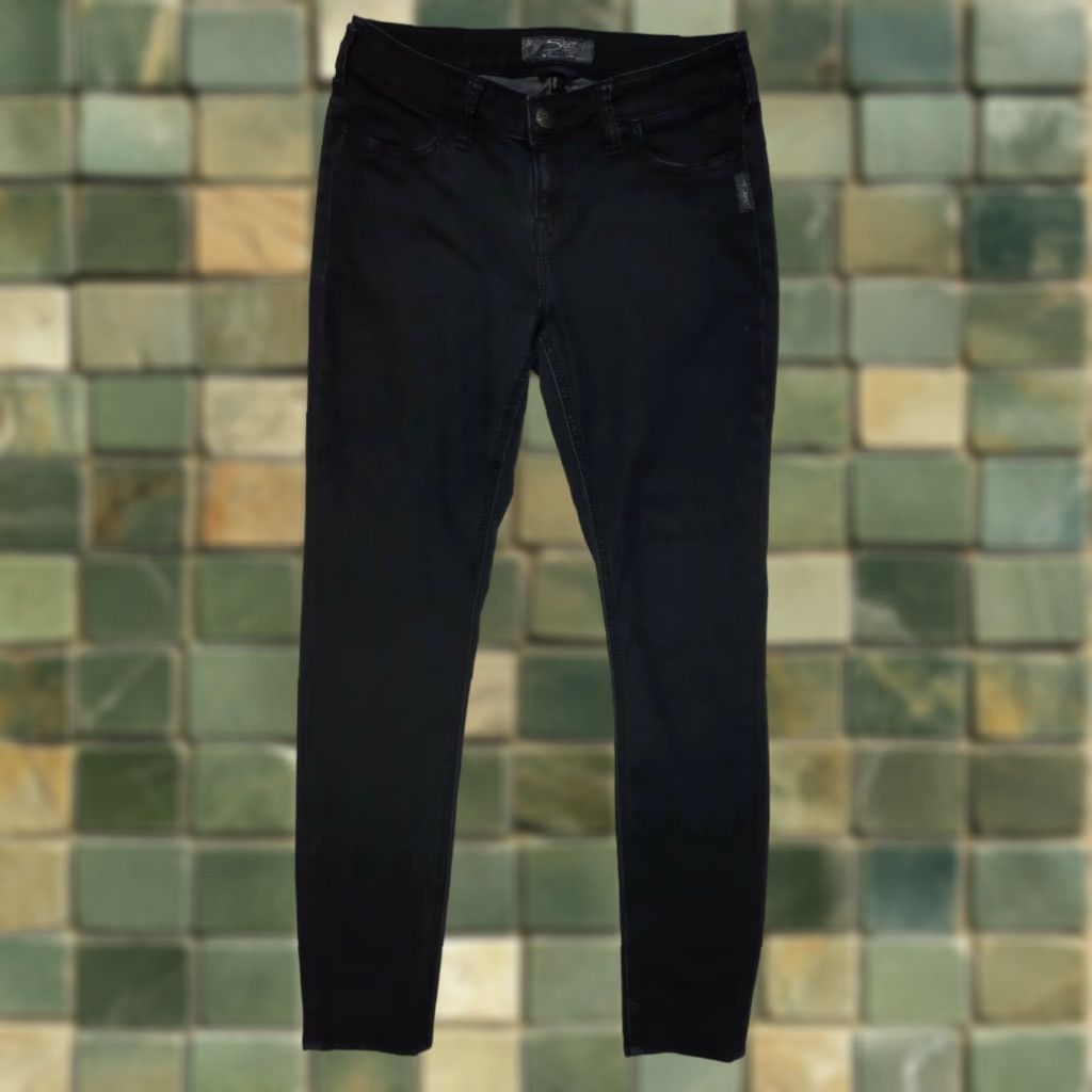 Vintage Silver SukI Jeggings Black Skinny Jeans 28x29 Stretch Denim Low Rise Womens Jeans Size 28" / US 6 / IT 42 - 1 Thumbnail