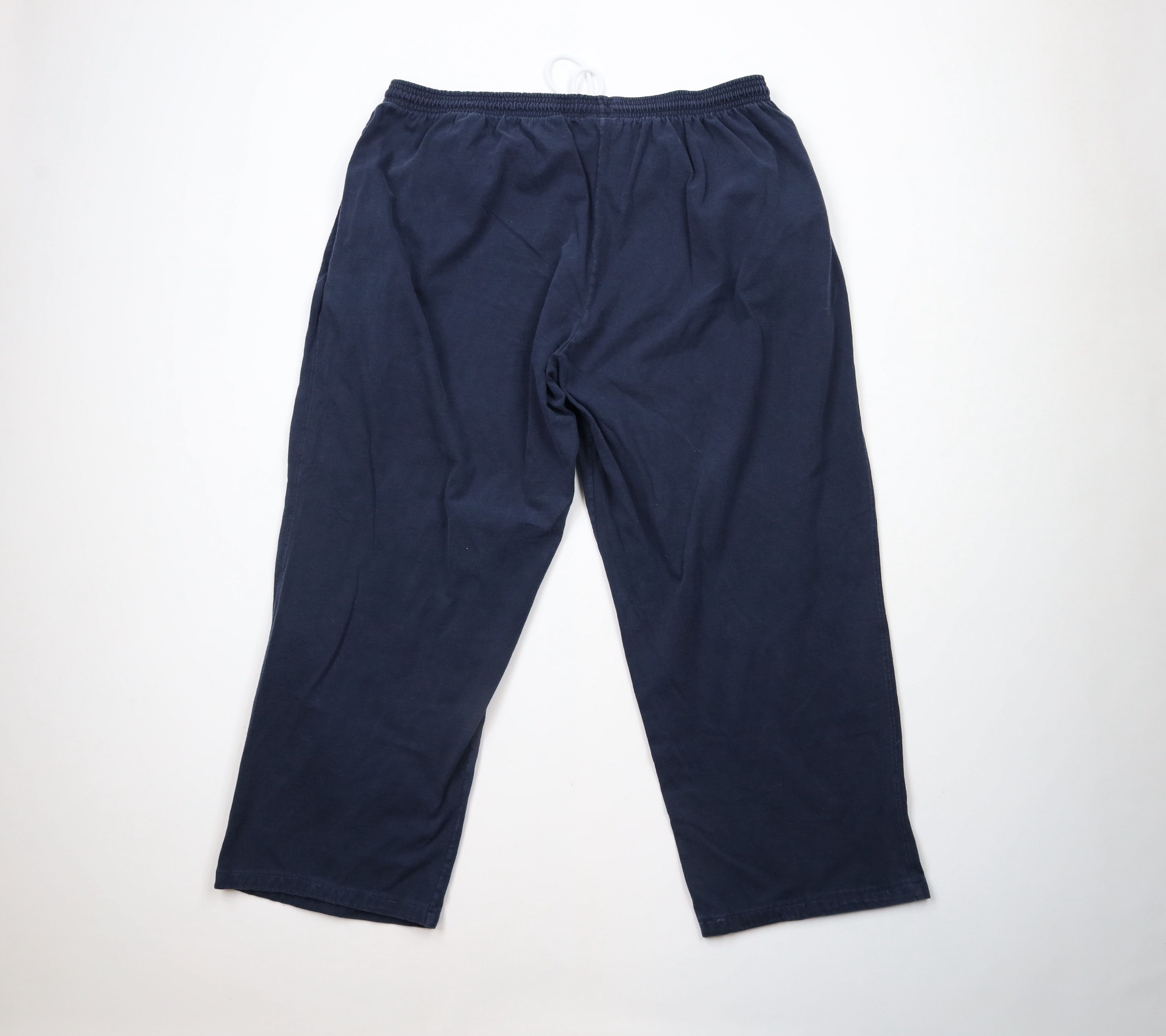 Champion × Vintage Vintage 90s Champion Classic Logo Wide Leg Pants Cotton Blue Size US 40 / EU 56 - 11 Thumbnail