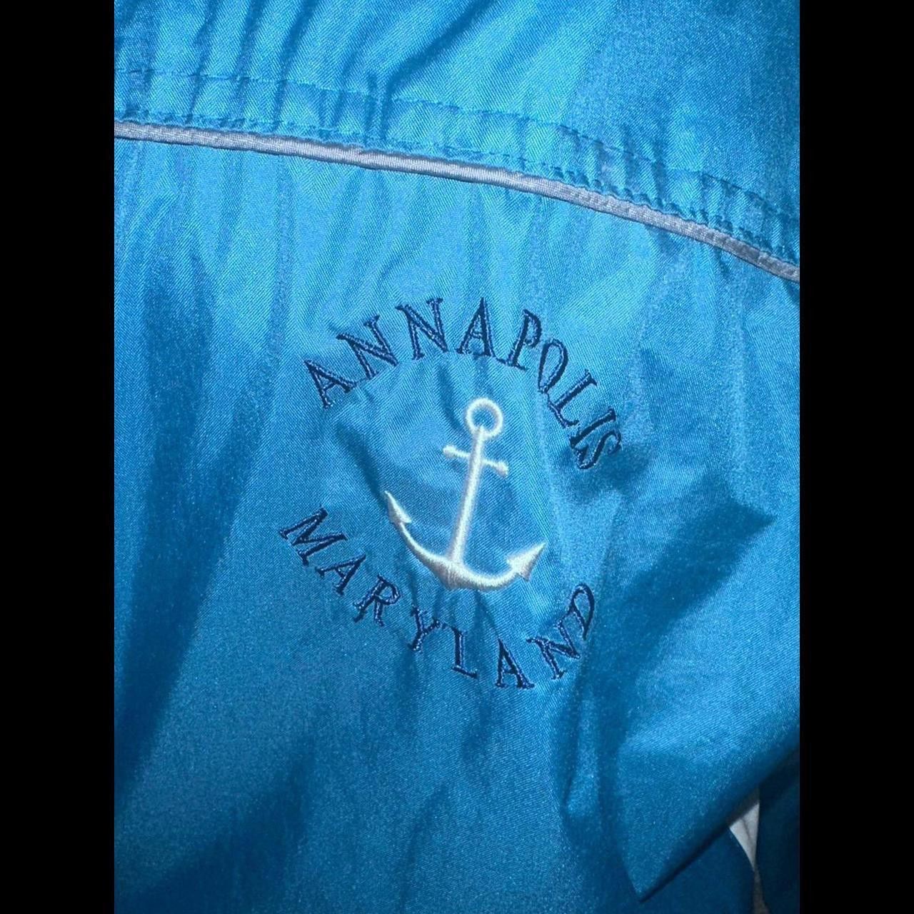 Designer Annapolis Maryland Blue White Rain 43e2 Size US L / EU 52-54 / 3 - 6 Thumbnail