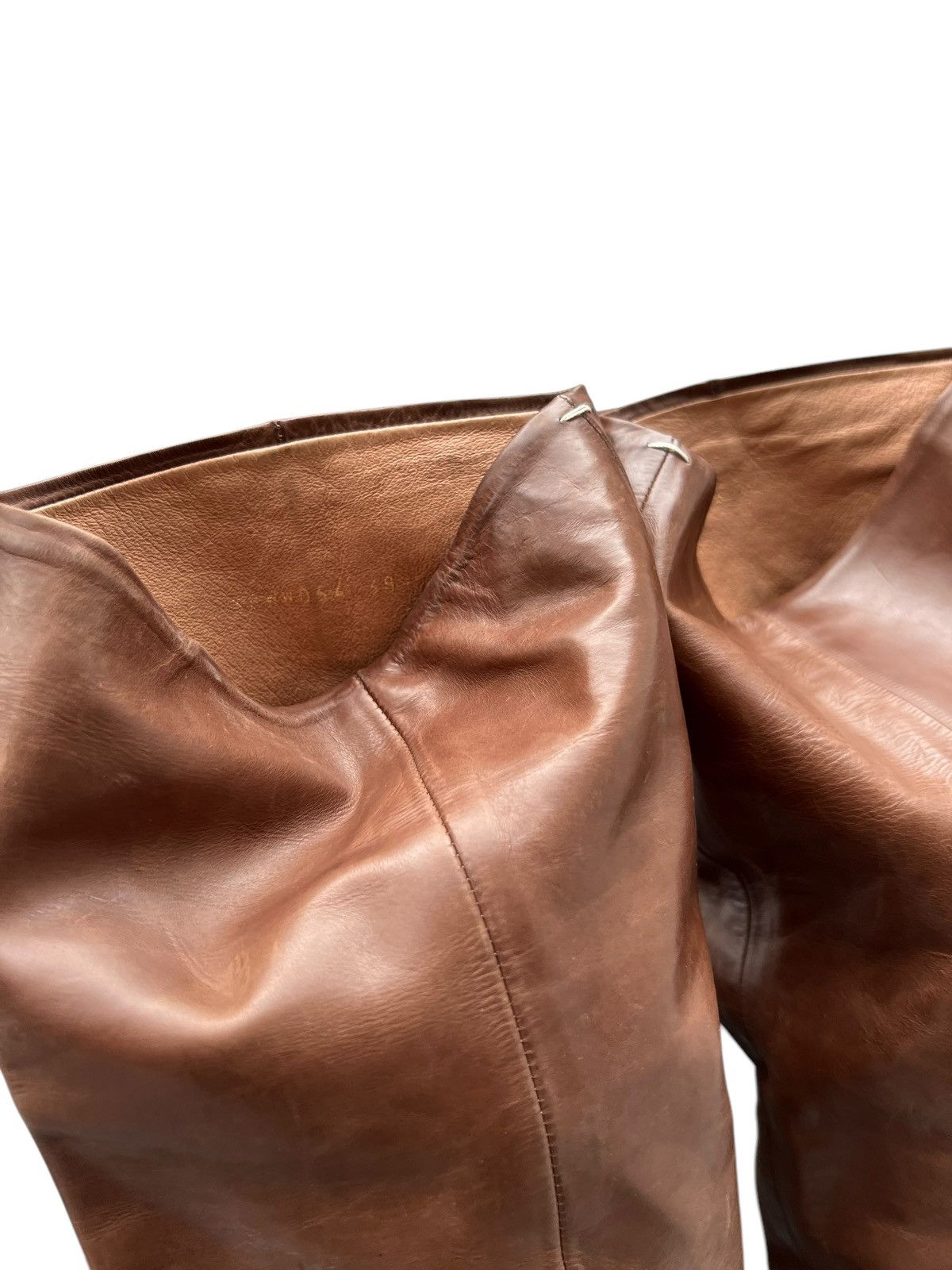 Maison Margiela × Vintage Vintage Maison Margiela Line 22 Leather Boots Size US 8 / IT 38 - 21 Thumbnail