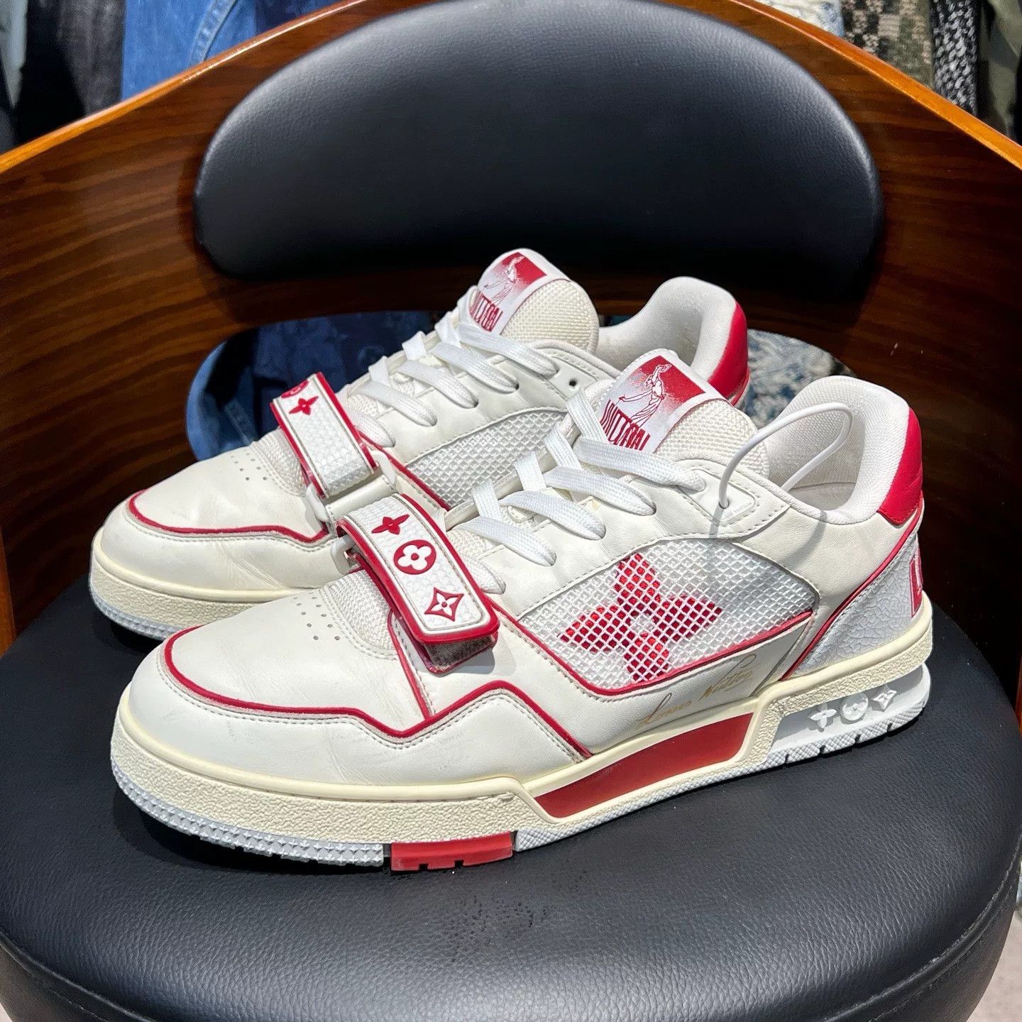Louis Vuitton Louis Vuitton Training Red Lowtop Sneakers 41 Men Size US 8.5 / EU 41-42 - 1 Thumbnail