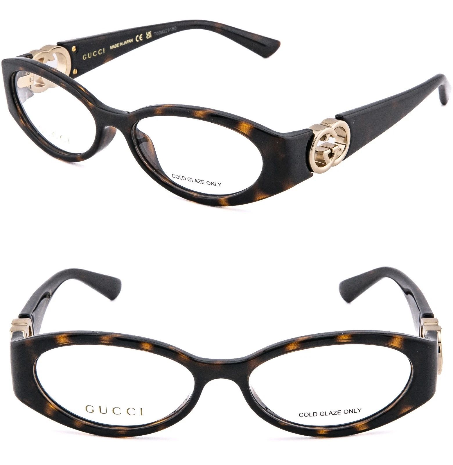 Gucci GUCCI GG1693O 1693 Brown Havana Logo Unisex Eyeglasses 002 Size ONE SIZE - 1 Thumbnail