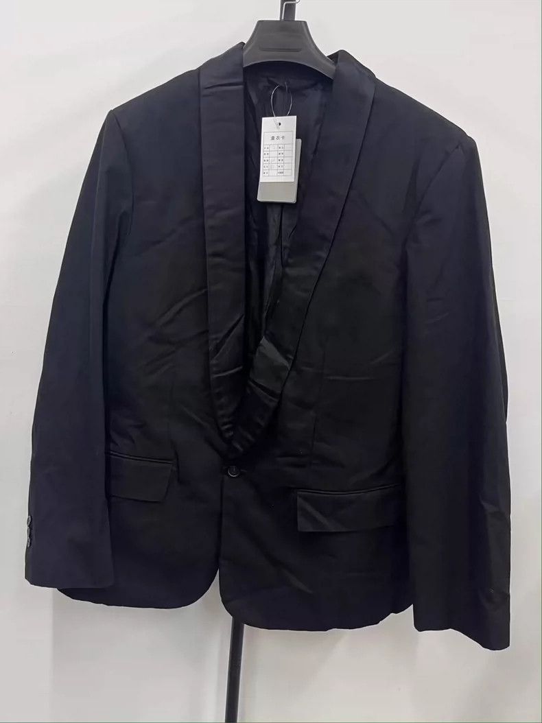 Balenciaga Balenciaga Solid One-Button Casual Long-Sleeve Blazer Size US L / EU 52-54 / 3 - 1 Thumbnail