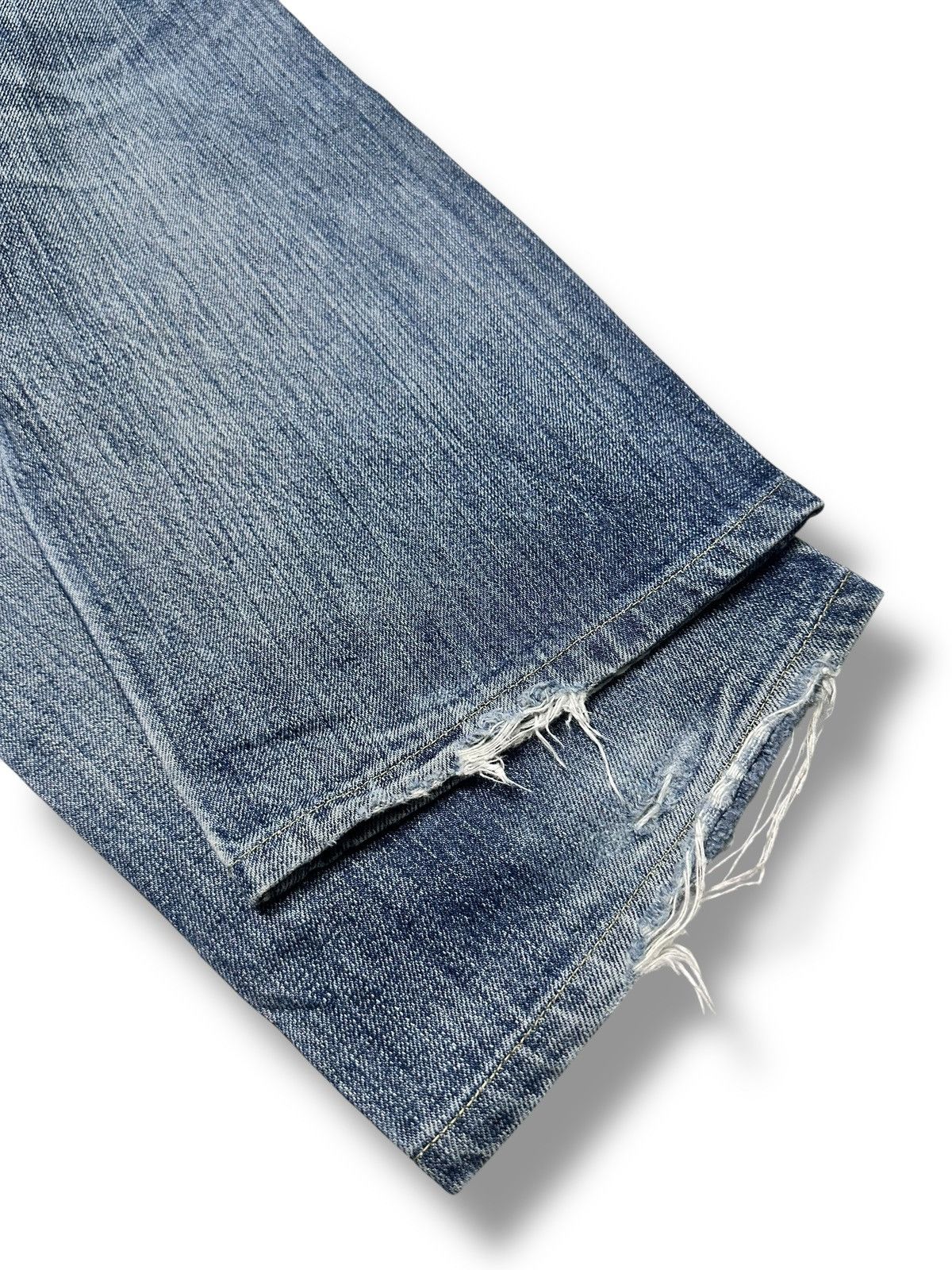 Levi's Levis 501 Vintage Y2K With Distressed Straight Leg Butterfly Size US 30 / EU 46 - 19 Thumbnail