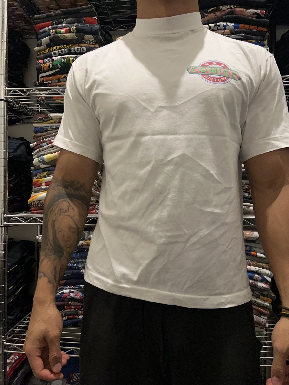 Warner Bros 90s Looney Tunes Ski Bootleg Tee Size US L / EU 52-54 / 3 - 3 Thumbnail
