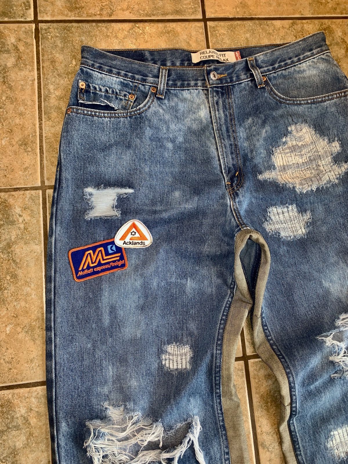 Levi's Vintage Clothing × Vintage Confidential Mafia Reworked Denim Jeans Size US 36 / EU 52 - 3 Thumbnail