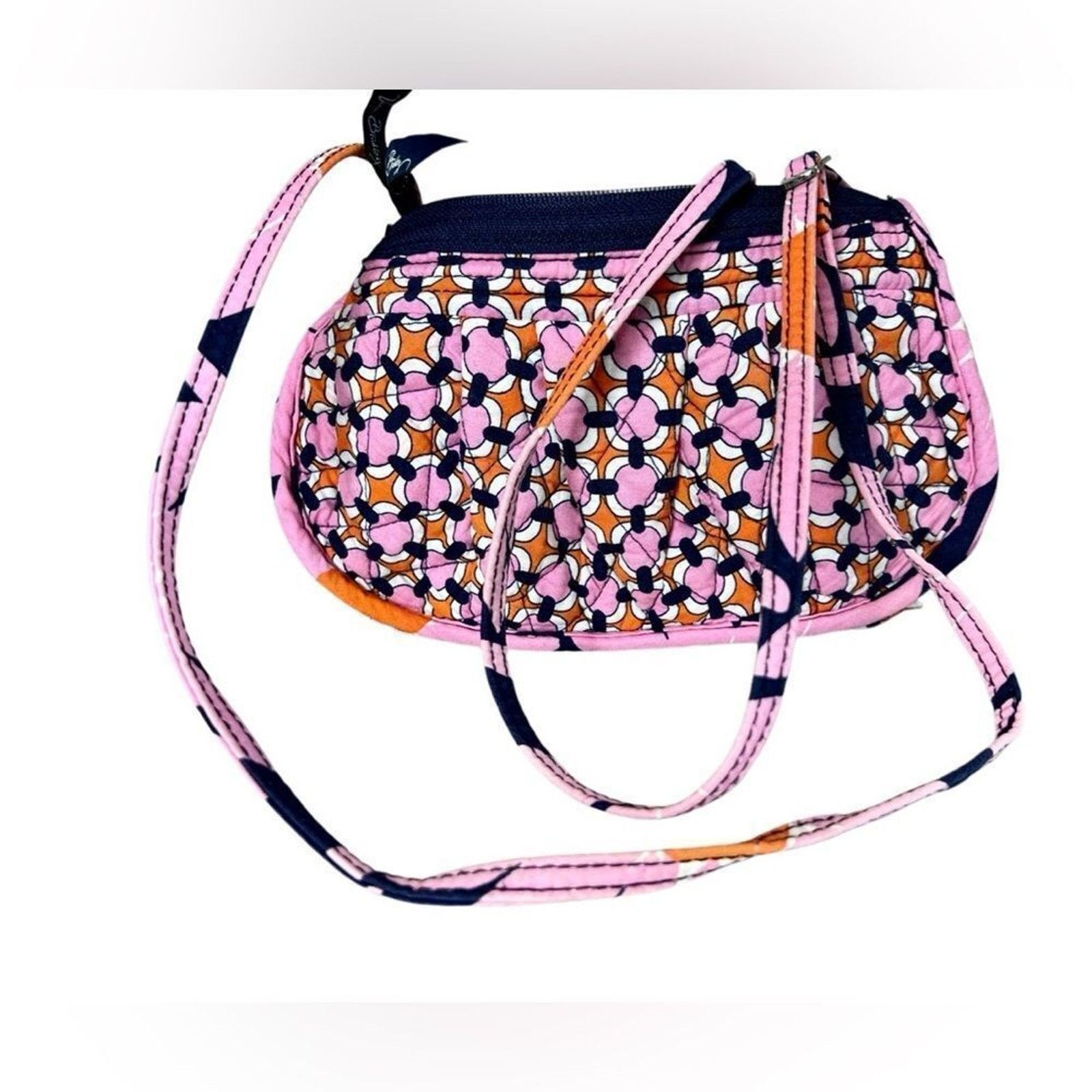 Vera Bradley Vera Bradley Quilted "Loves Me" Mini Crossbody Handbag Pink Size ONE SIZE - 7 Thumbnail