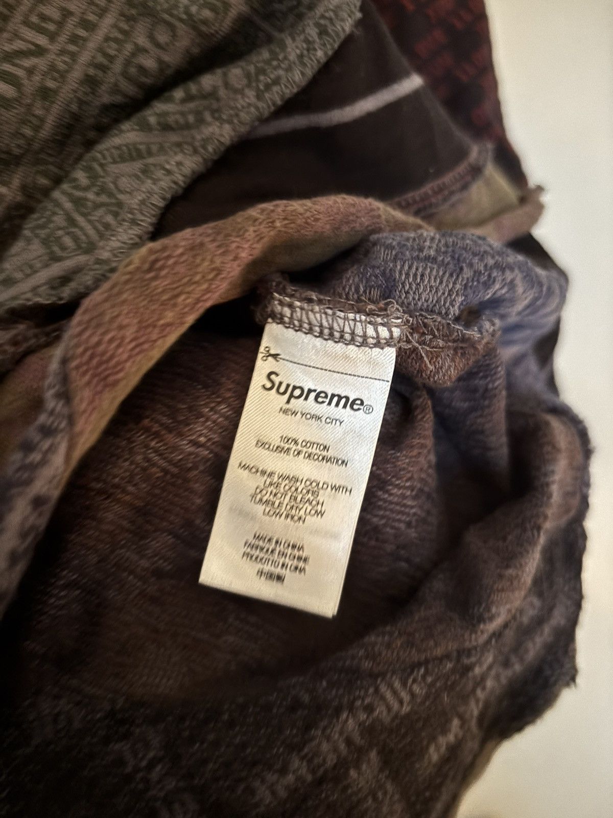 Supreme Supreme Patchwork Jacquard Long-sleeve Top Size US S / EU 44-46 / 1 - 9 Thumbnail