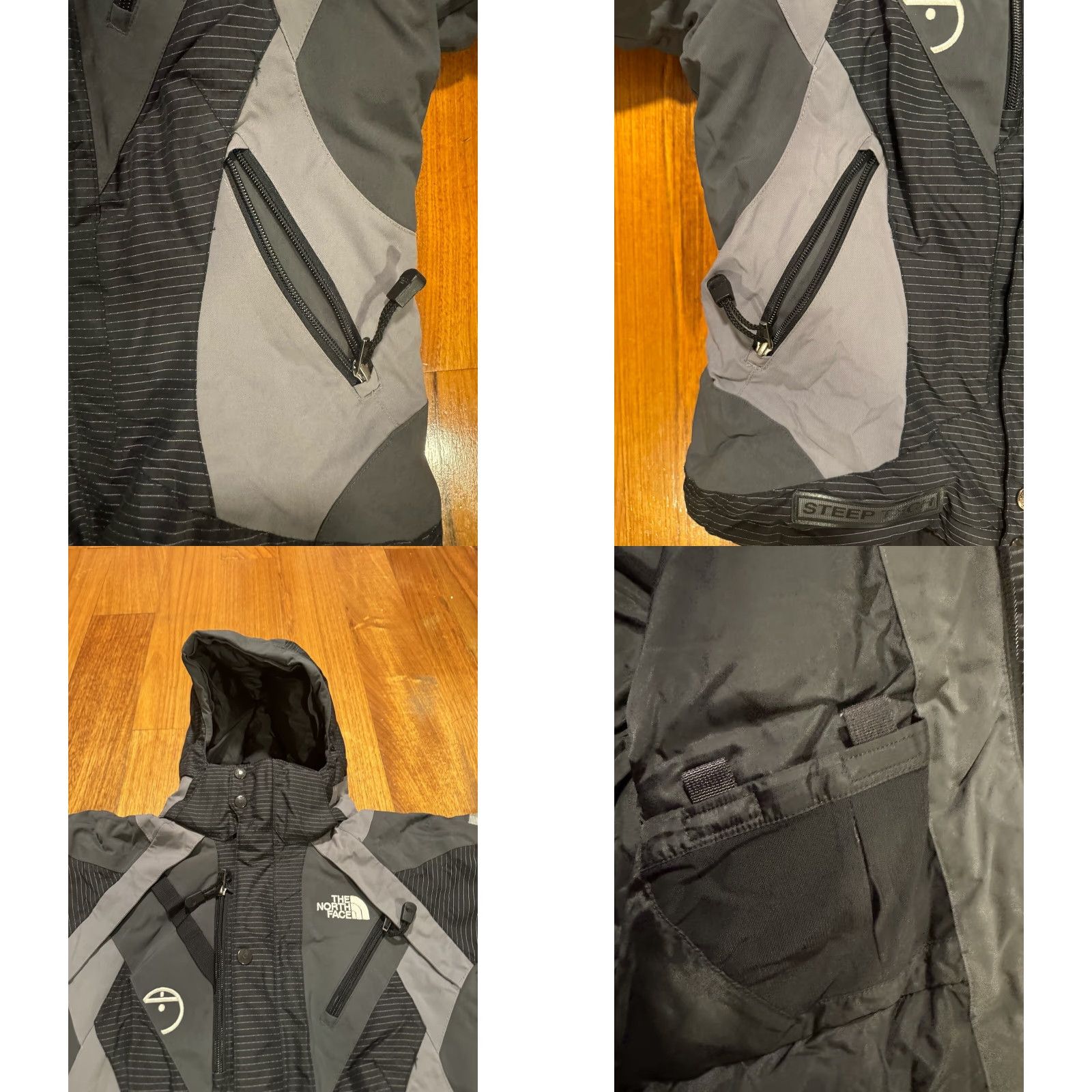 The North Face VINTAGE The North Face Steep Tech Ski Jacket Womens SM Black Gray 550 Down Insulated Regular Long Sleeve Zip Mid-Length Jacket Womens Size S / US 4 / IT 40 - 9 Thumbnail