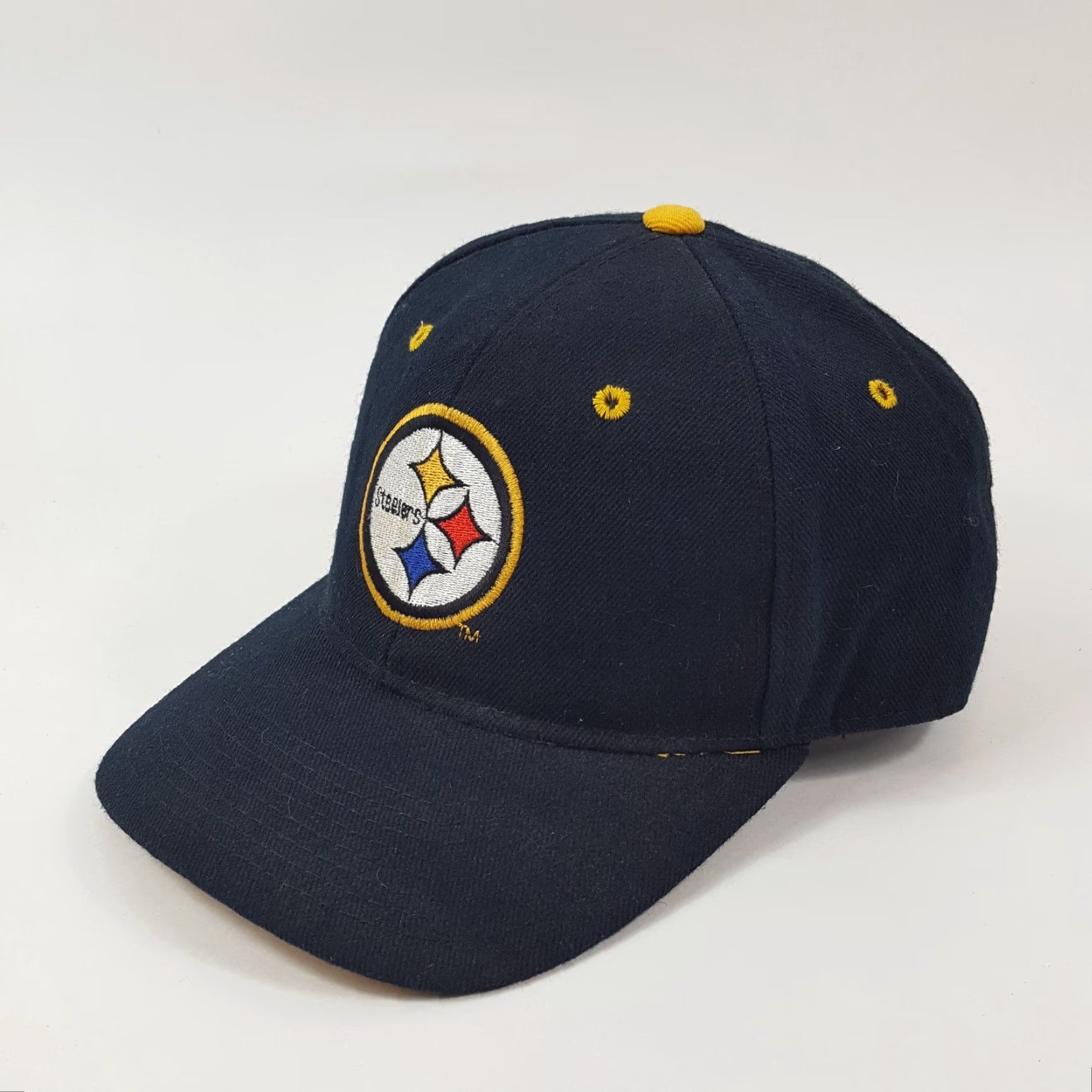 Logo Athletic VINTAGE Logo Athletic Pittsburgh Steelers 90s Baseball Cap Fitted Size 7 1/4 Black Mens Size ONE SIZE - 3 Thumbnail