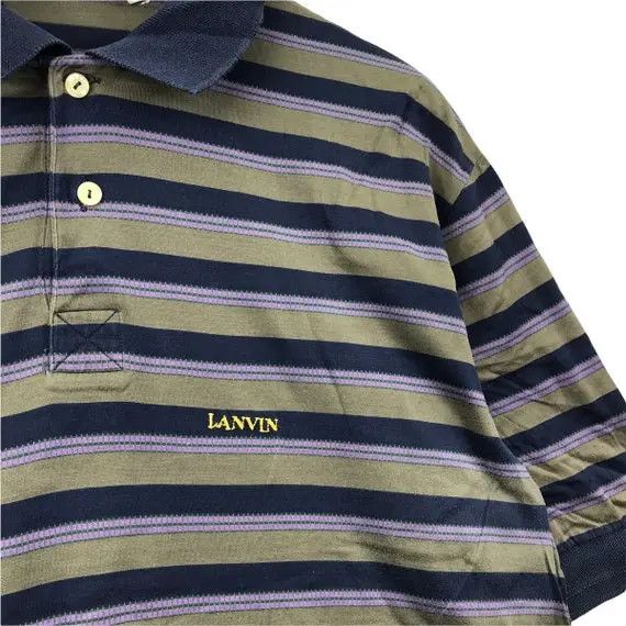Lanvin Vtg LANVIN PARIS COLLECTION Polo Tee Shirt Made In Italy Size US M / EU 48-50 / 2 - 5 Thumbnail