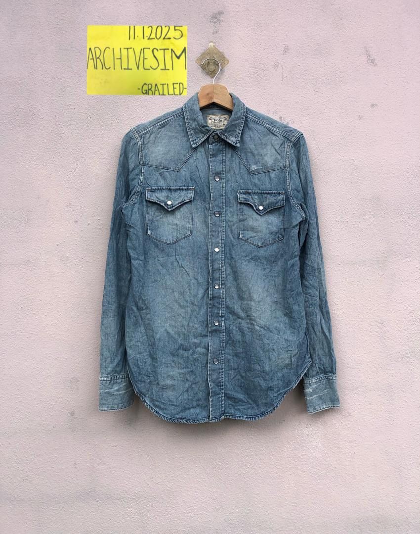 Polo Ralph Lauren Polo Ralph Lauren Western Jeans Shirt Size US S / EU 44-46 / 1 - 2 Thumbnail