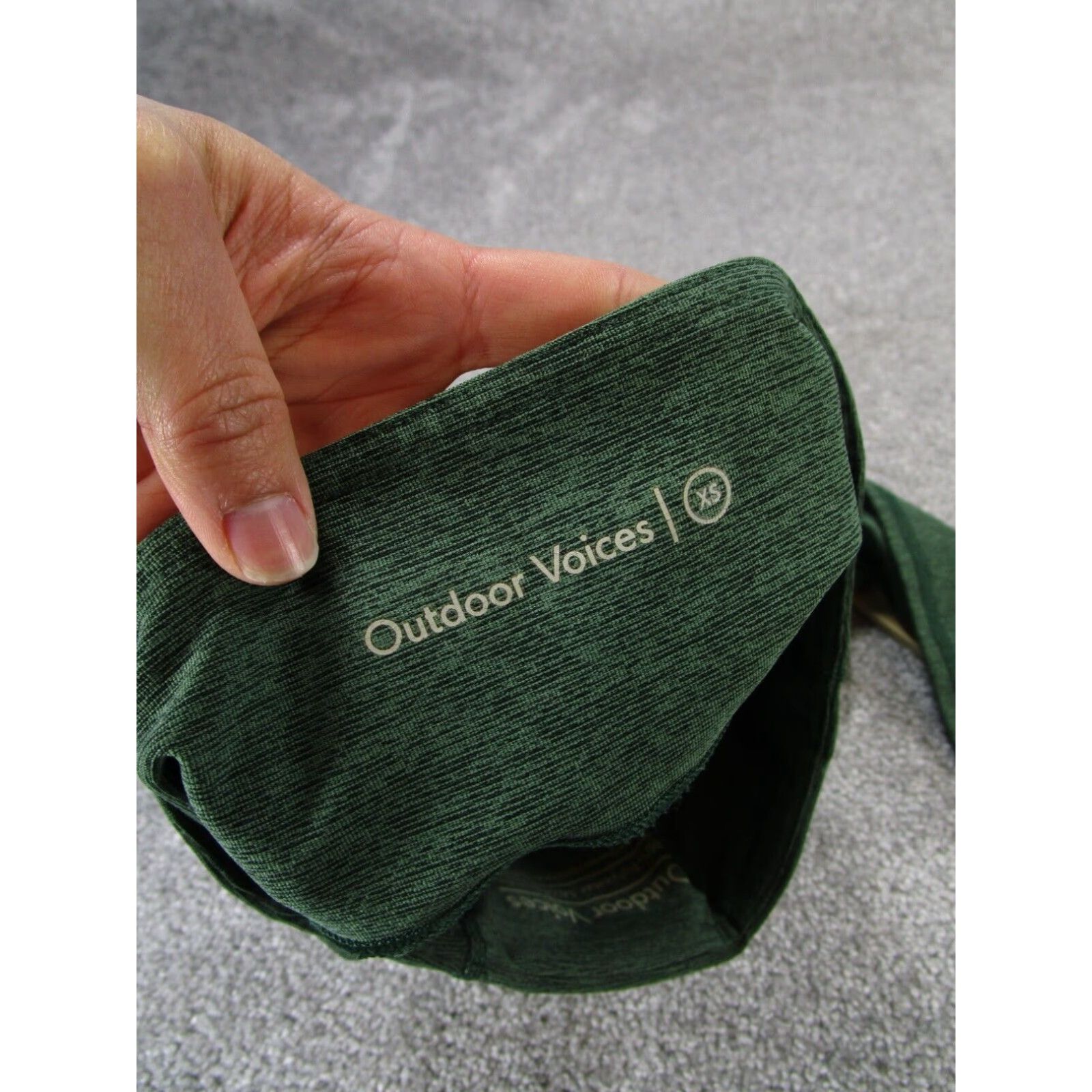 Outdoor Voices Outdoor Voices Womens XS Extra Large Green Compression Crop Workout Gym Leggings Size 26" / US 2 / IT 38 - 6 Thumbnail