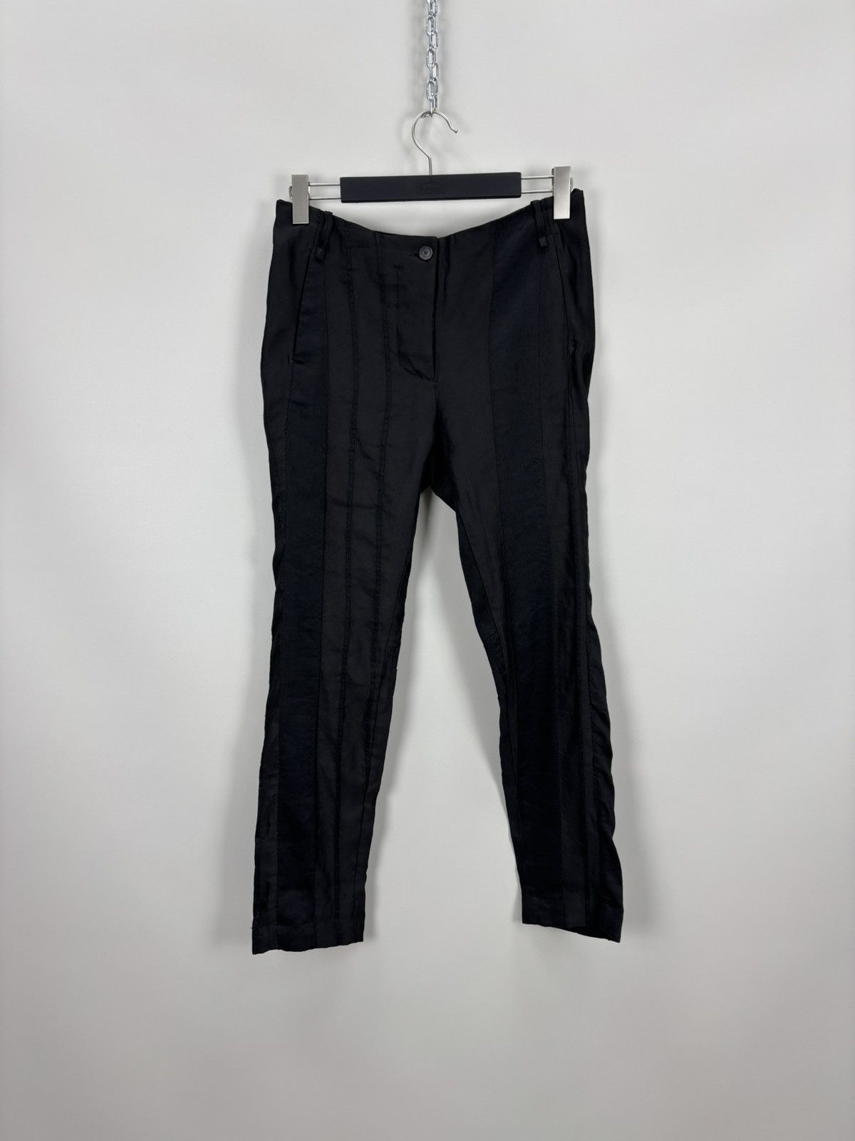 Masnada Womens linen pants Masnada Size 44 Color Black Size 30" / US 8 / IT 44 - 1 Thumbnail