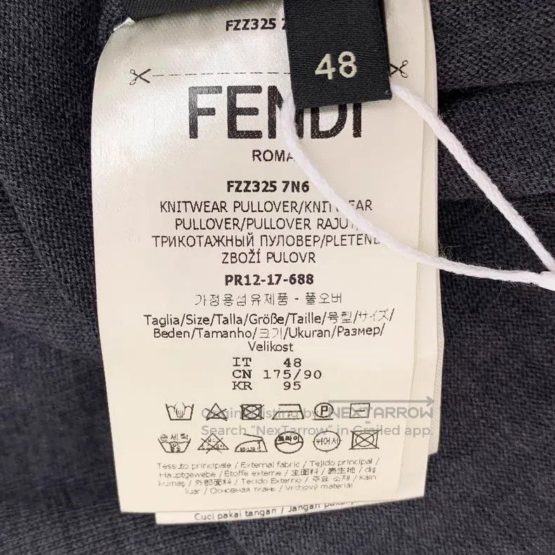 Fendi Fendi Black letter flower, cotton round-neck long-sleeve k Size US M / EU 48-50 / 2 - 6 Thumbnail