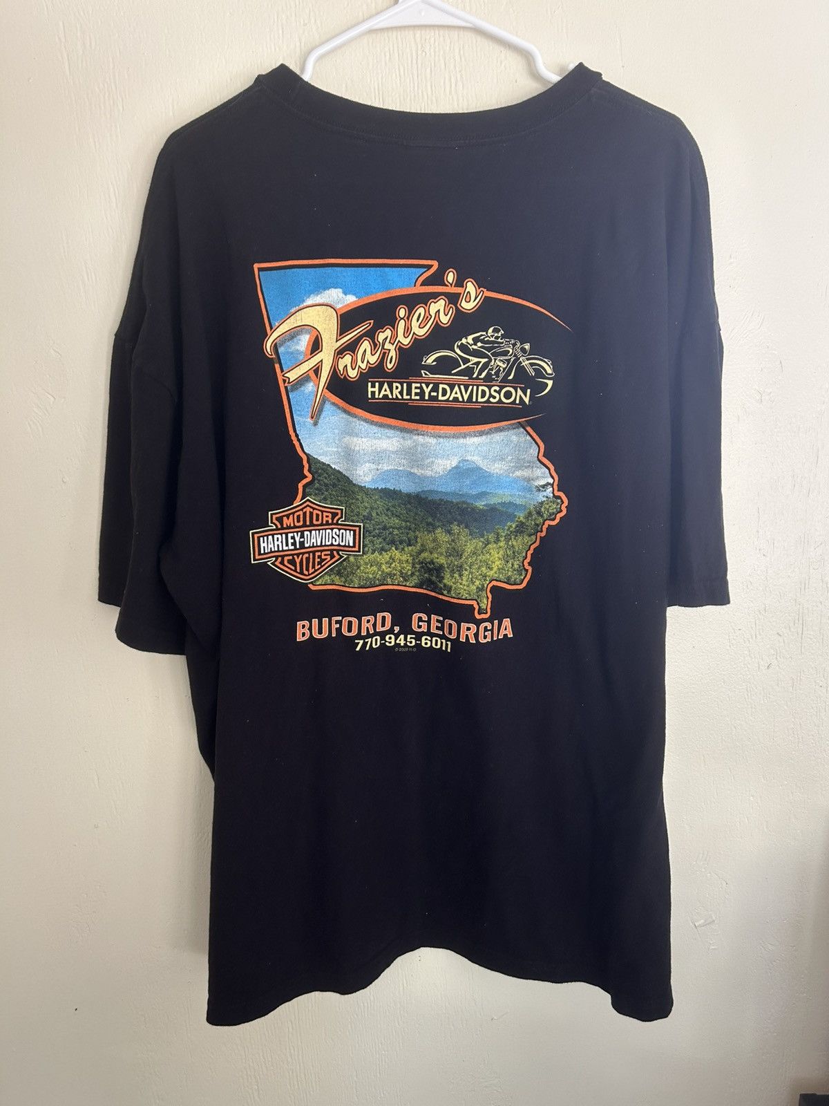 Harley Davidson Harley Davidson Flame Badge with Skulls Black T-shirt Size US XXL / EU 58 / 5 - 6 Thumbnail