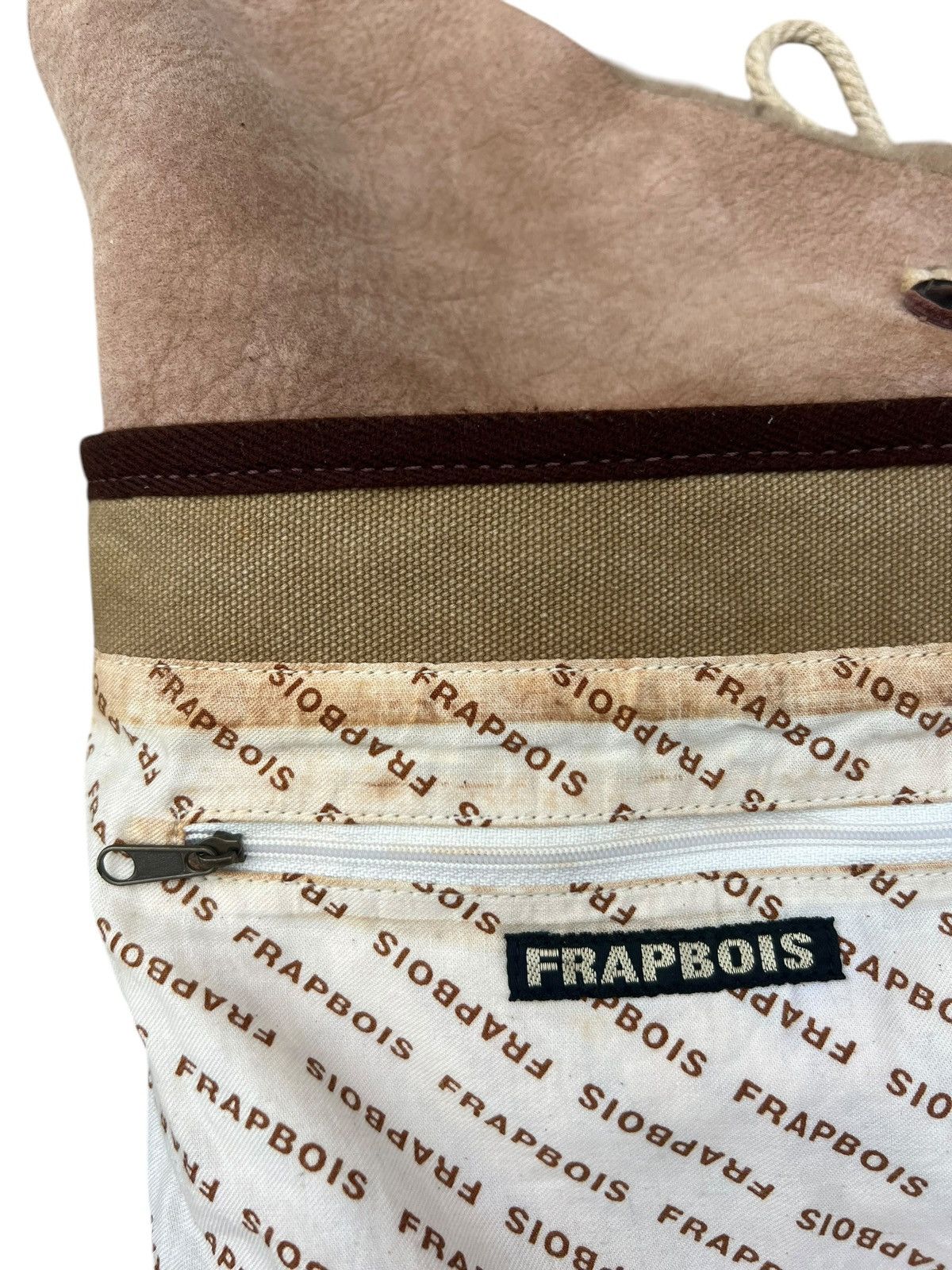 Frapbois Vintage Frapbois Japan Sheepskin Canvas Sling Bag Size ONE SIZE - 22 Thumbnail