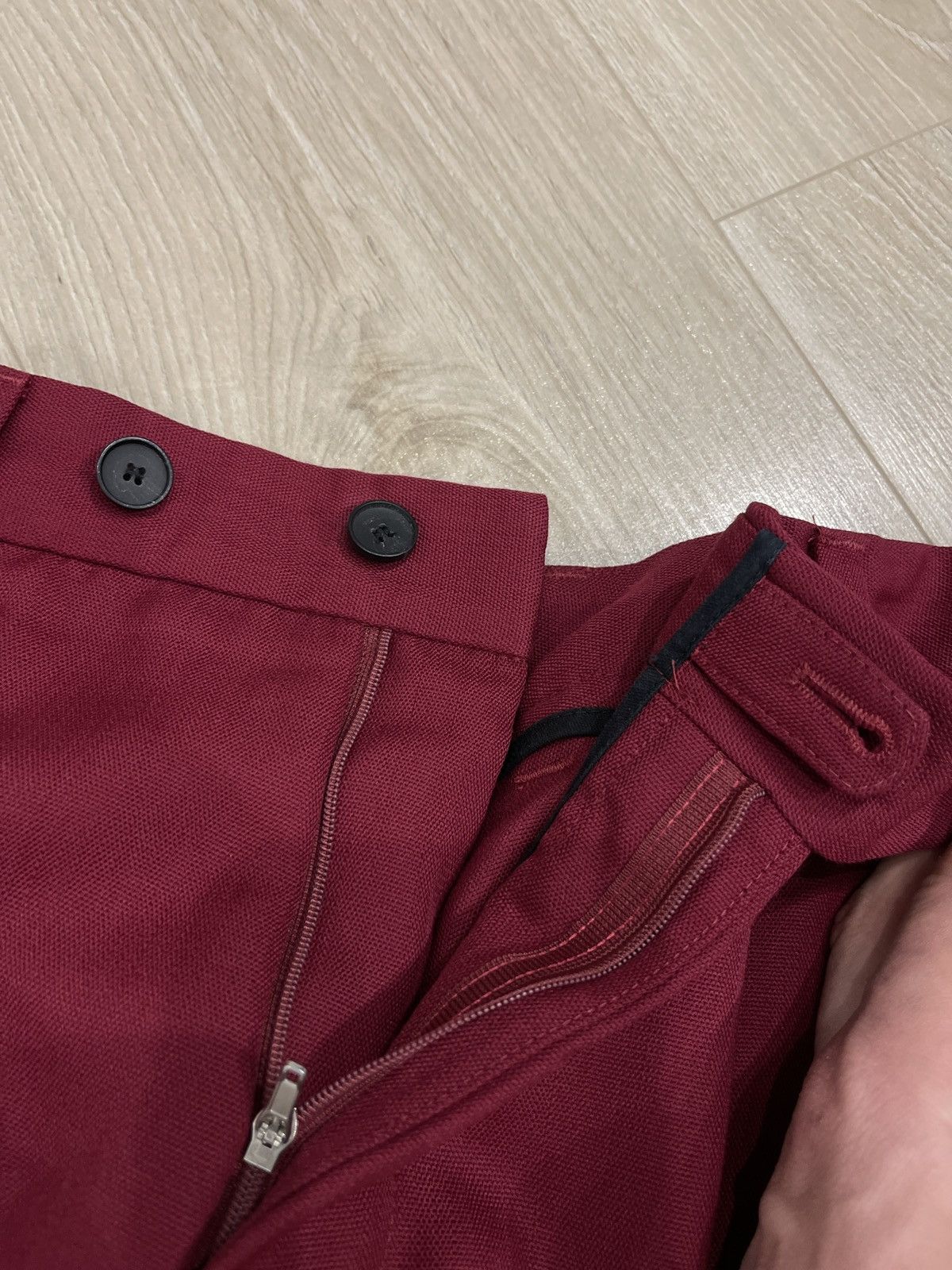 Hugo Boss HUGO BOSS Porte Fashion Fit Trousers Pants Burgundy Wool Size US 36 / EU 52 - 10 Thumbnail