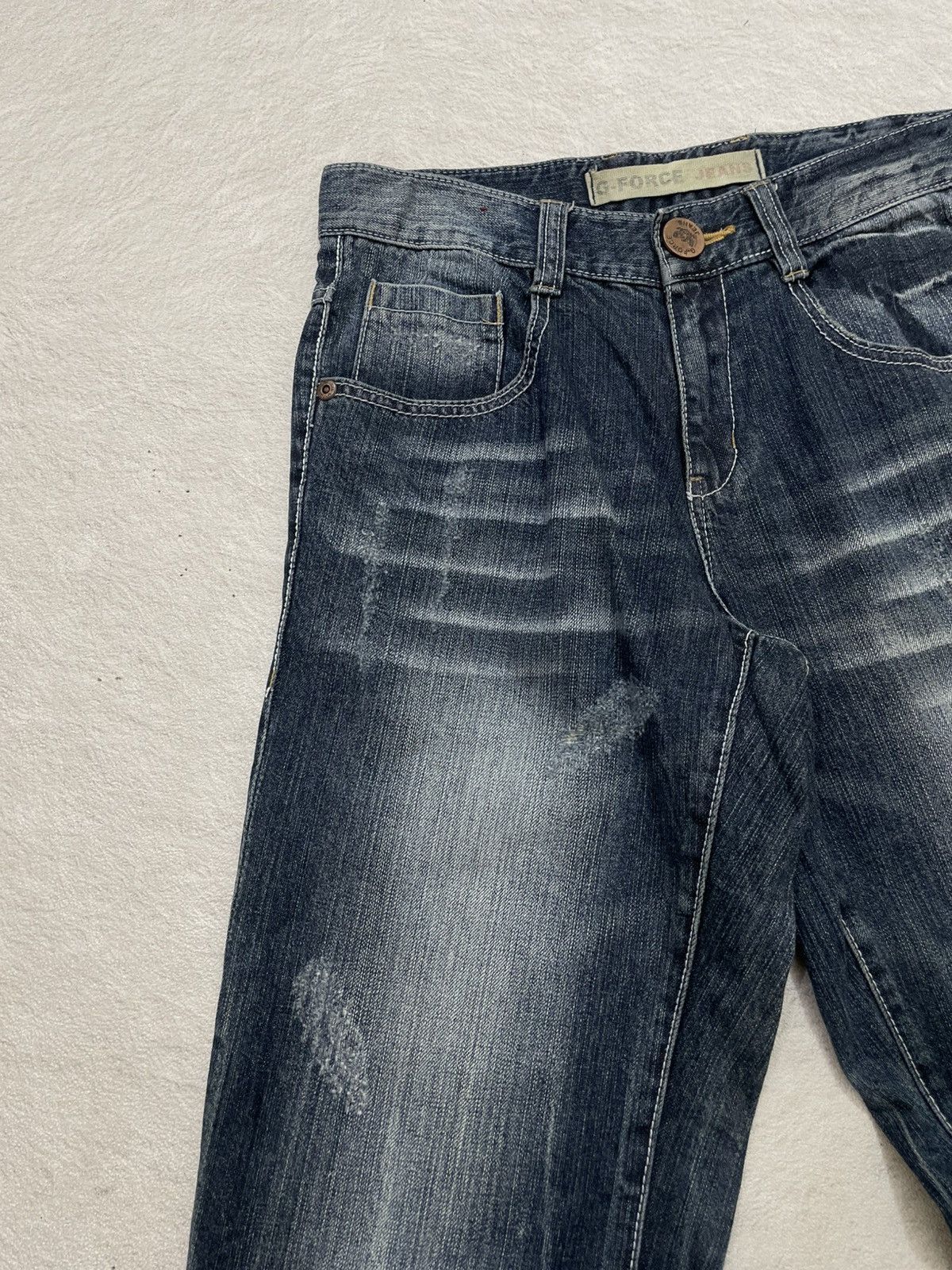 Number (N)ine 2000s Kapital Dark Indigo Denim Washed Distressed ifsix LGB Size US 31 - 3 Thumbnail