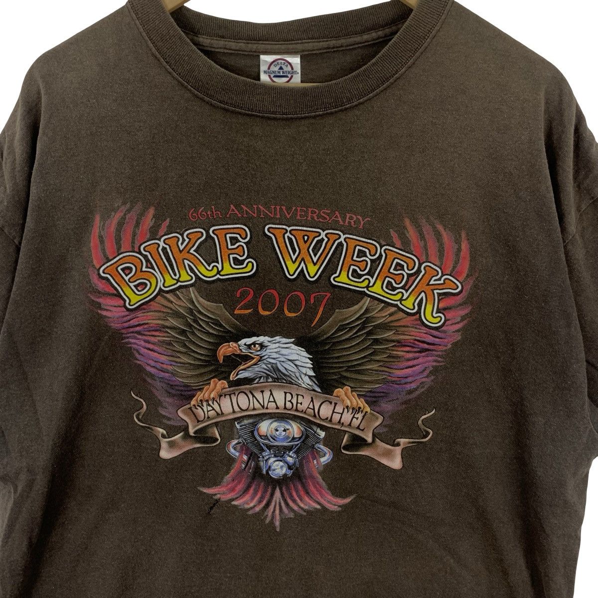 Daytona Vintage DAYTONA Bike Week in 2007 66th Anniversary Tee Size US XL / EU 56 / 4 - 6 Thumbnail