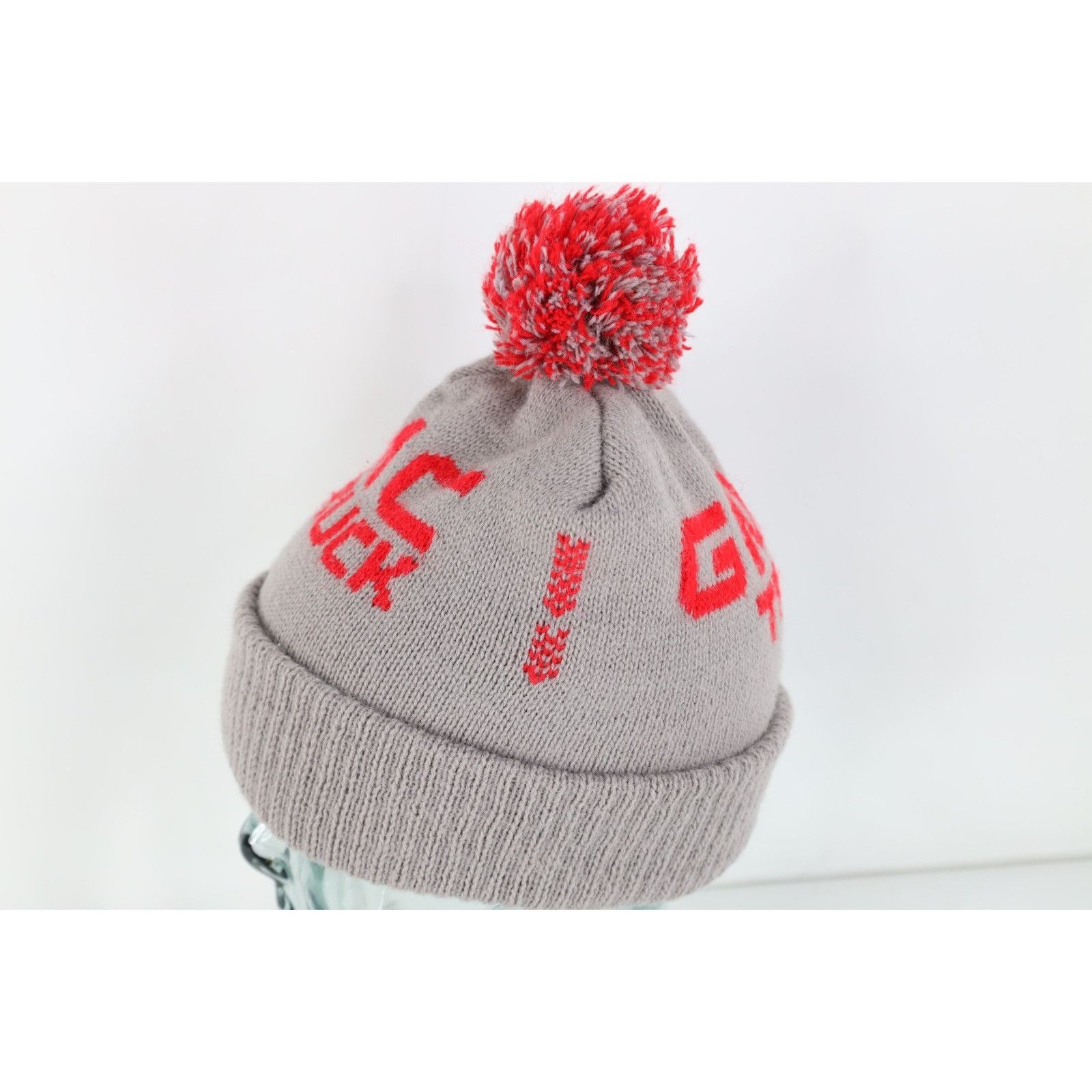 Vintage Vintage 80s 90s General Motors GMC Trucks Knit Winter Beanie Size ONE SIZE - 3 Thumbnail
