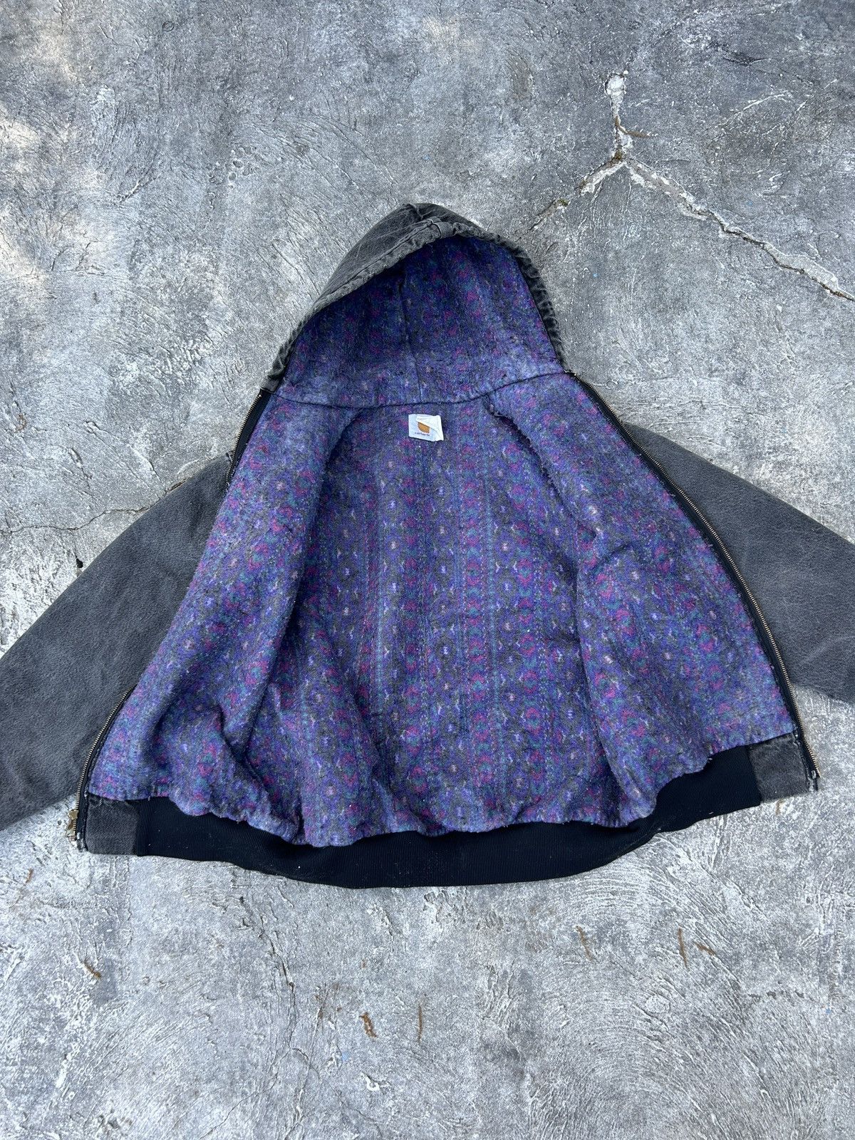 Carhartt × Carhartt Wip Vintage Aztec Carhartt Denim Jacket Size US L / EU 52-54 / 3 - 3 Thumbnail