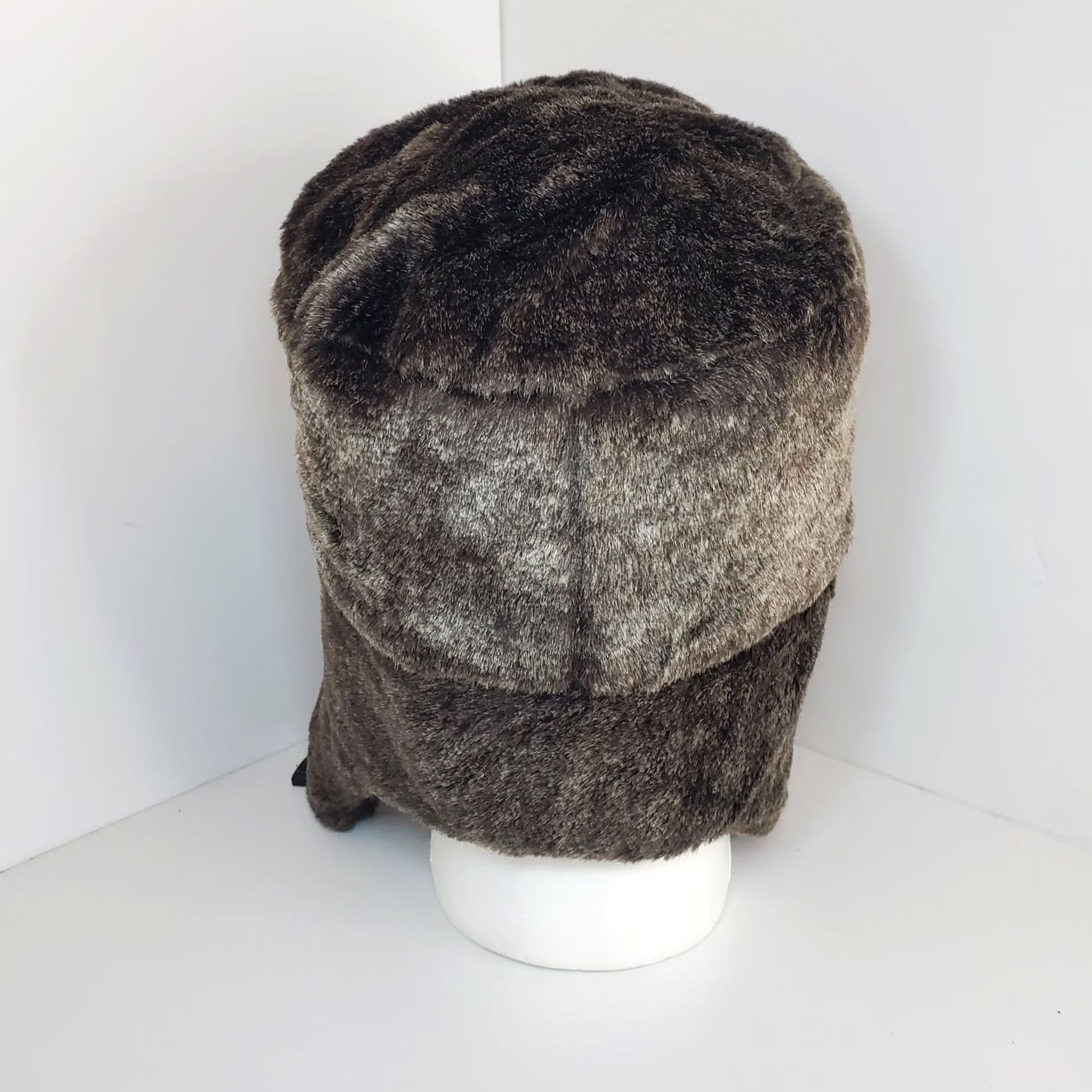 Vintage Glaciers Edge Trapper Cap Hat Sz L/XL Brown Faux Fur Winter Snow Cold Weather Size ONE SIZE - 4 Thumbnail