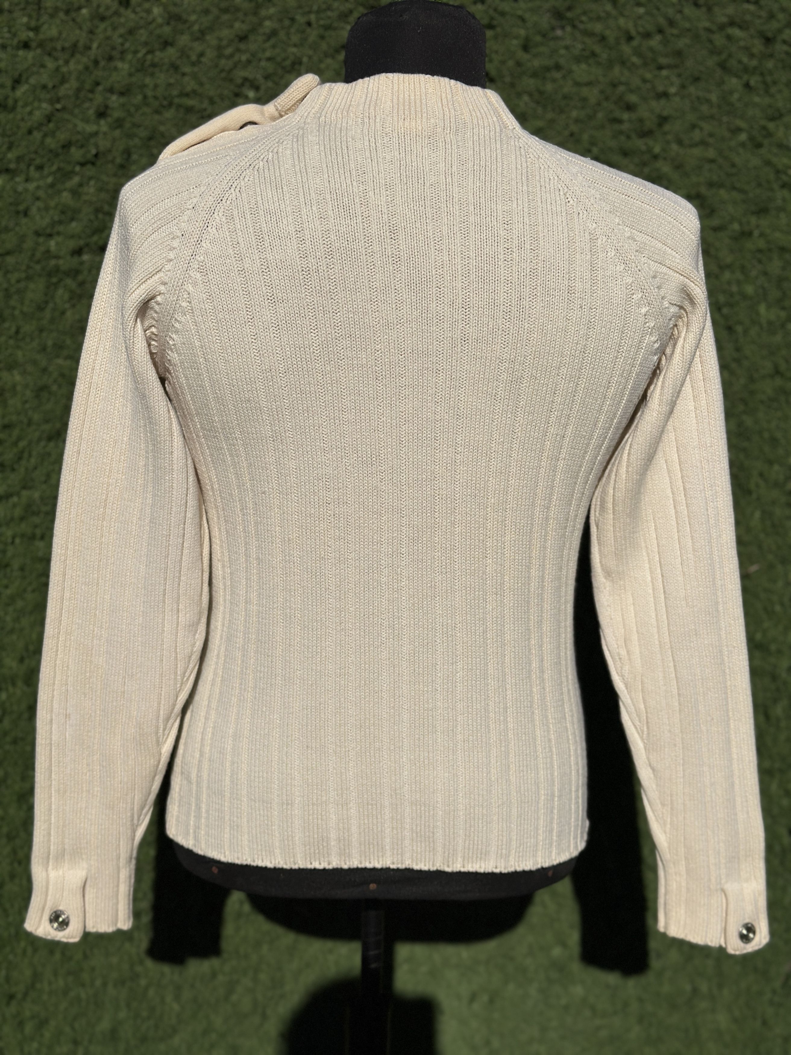 Hermes Hermès Wool Ribbed Button Collar Sweater Slim Fit Size L Size US L / EU 52-54 / 3 - 11 Thumbnail