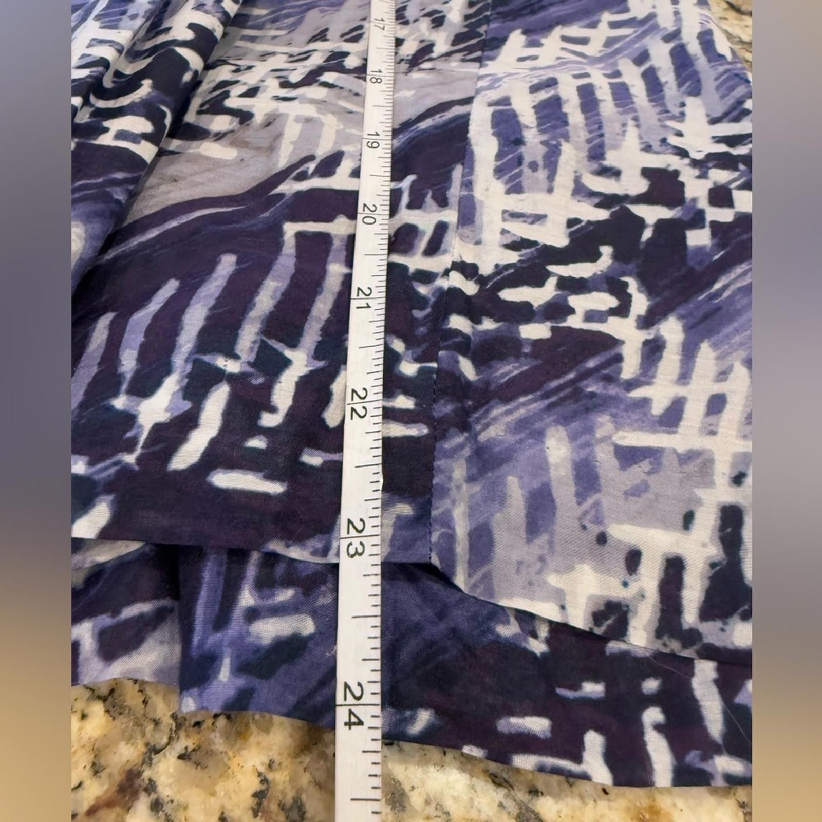 Other Talbots blue white & purple silk cotton mini skirt SZ 10 Size ONE SIZE - 7 Thumbnail