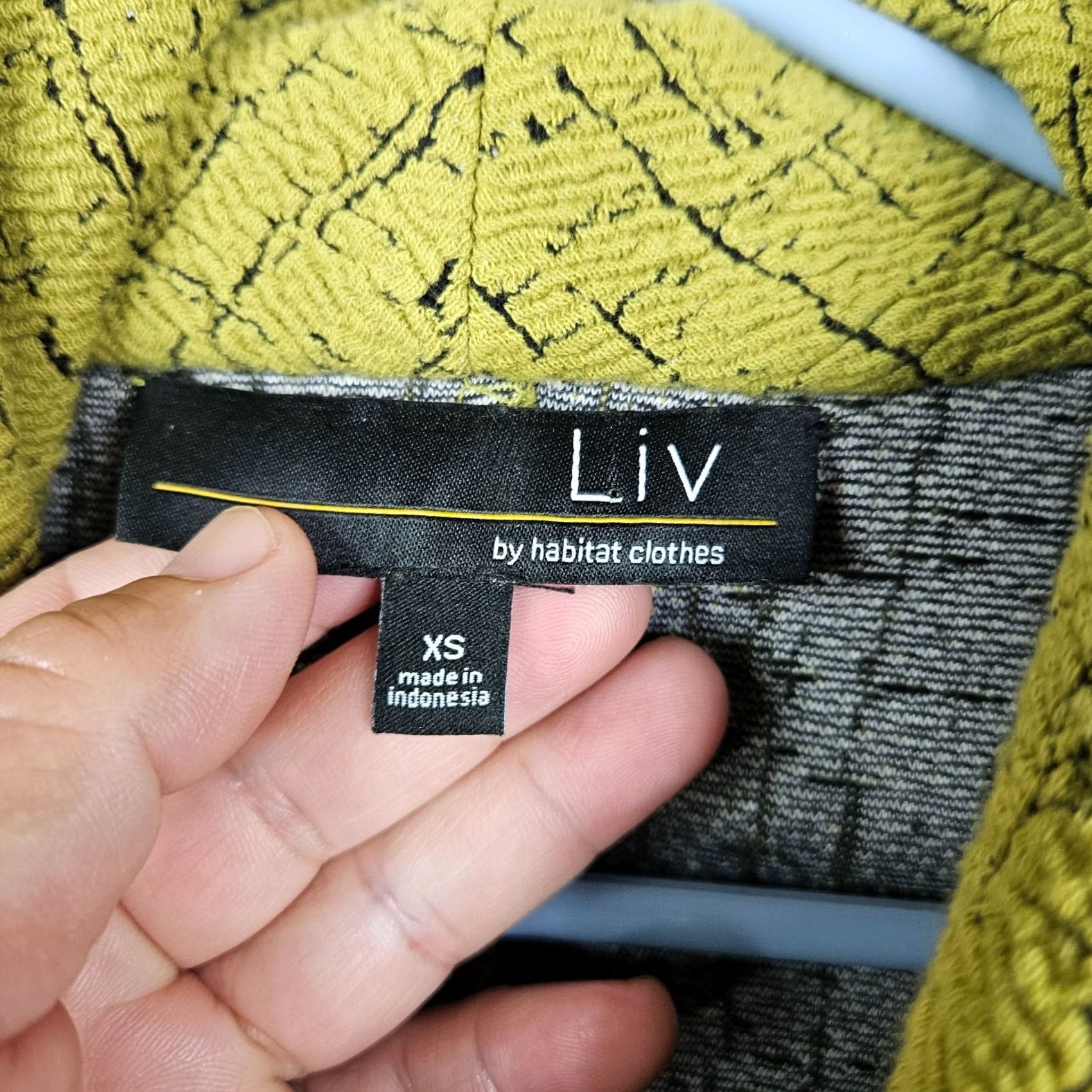 Habitat Habitat Jacket Women's XS Yellow Asymmetrical Zip Cotton Blend Textured Casual All Seasons Shirt? Size XS / US 0-2 / IT 36-38 - 5 Thumbnail