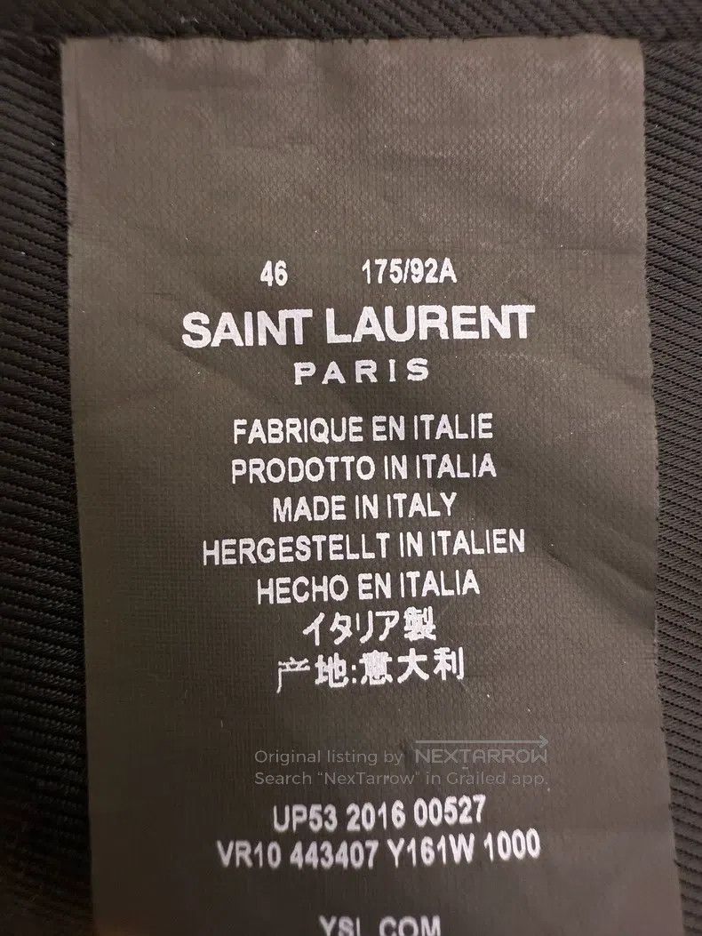 Saint Laurent Paris Saint Laurent Paris Star Sequin Logo Embroidered Pilot Jac Size US S / EU 44-46 / 1 - 8 Thumbnail