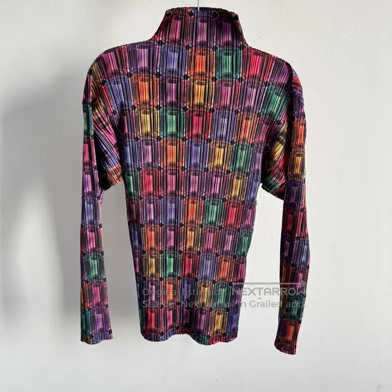 Issey Miyake Issey Miyake Color Block Long Sleeve Size L / US 10 / IT 46 - 1 Thumbnail