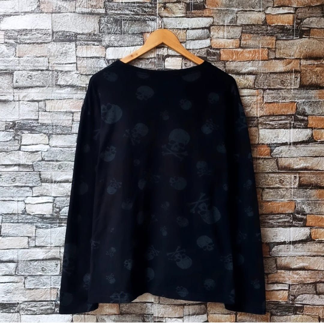 Japanese Brand Japanese Brand Gang Buster Skull Allover Print Long Sleeve Size US L / EU 52-54 / 3 - 2 Thumbnail
