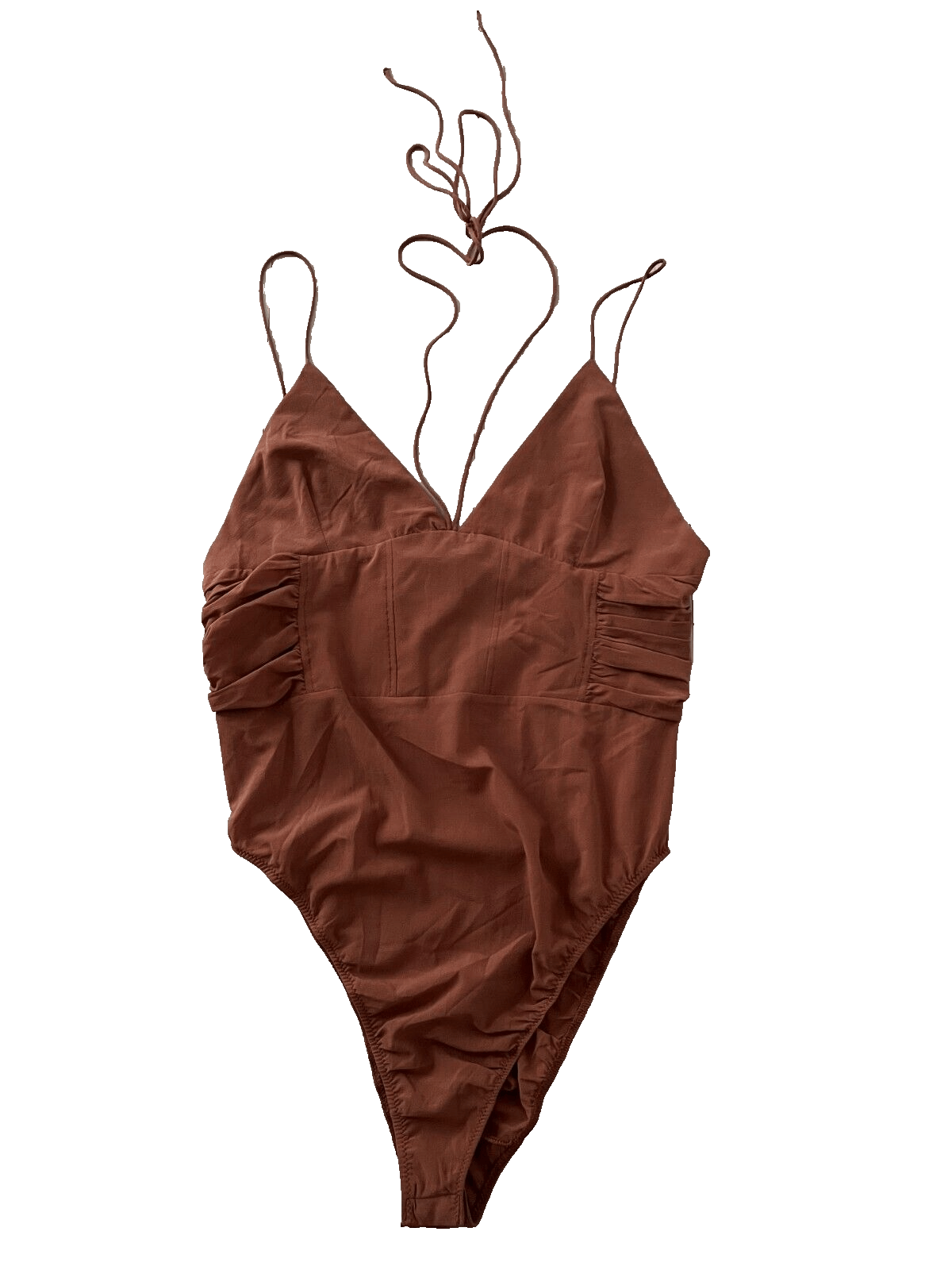 Zara Zara Strappy Bodysuit Brown ( L ) Size L / US 10 / IT 46 - 1 Thumbnail